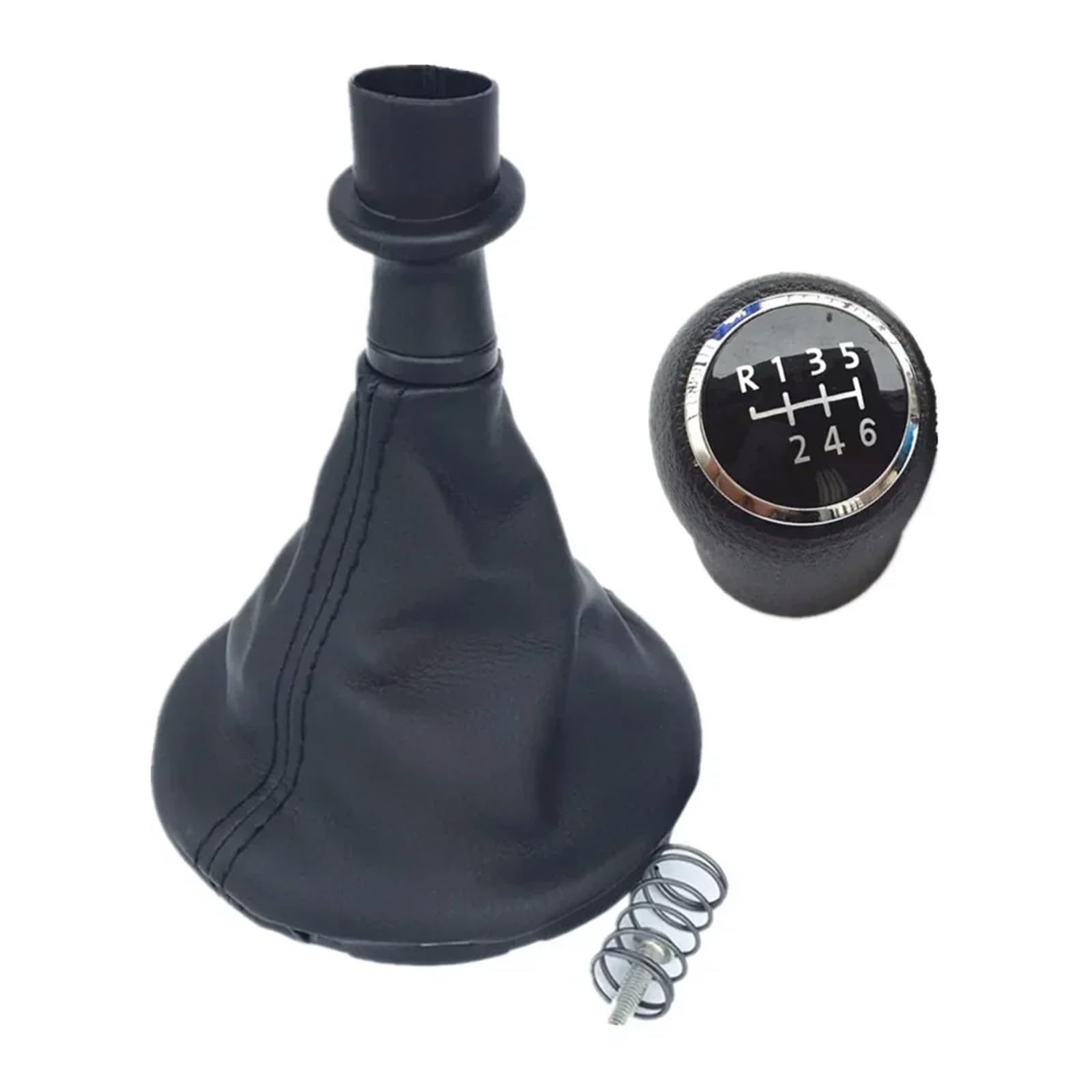 Gear Stick Schaltknauf Für VW Für Transporter Für Multivan Für Caravelle T5 2003-2010 Auto 6 Gang Schalthebel Schaltknauf Auto Schalthebel(Black 6) von IUKMRT