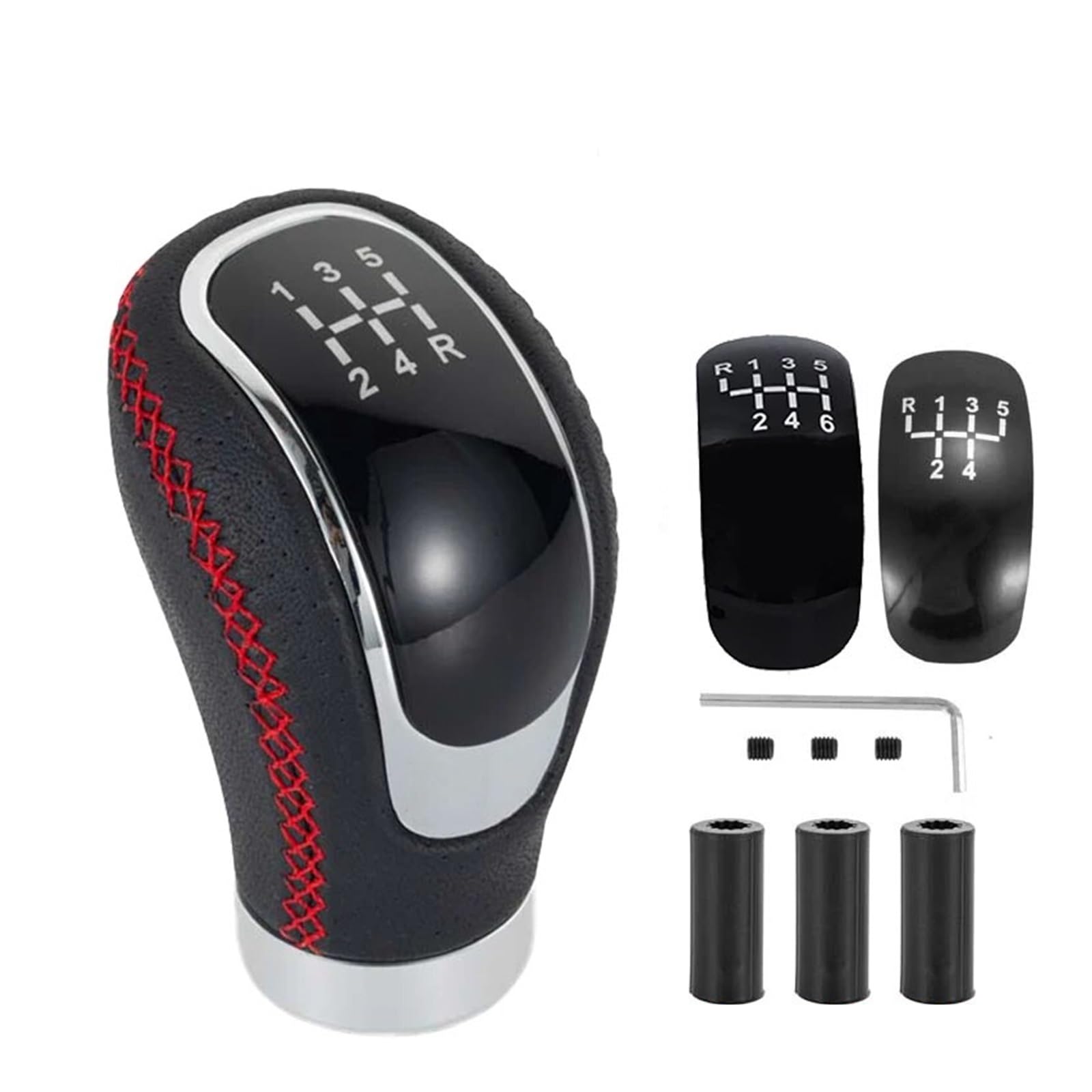 Gear Stick Schaltknauf Universal 5/6 Geschwindigkeit Schaltknauf Schalthebel Griff Modifizierten Stick Leder Auto Zubehör Für Manuelle Auto Auto Schalthebel(C) von IUKMRT