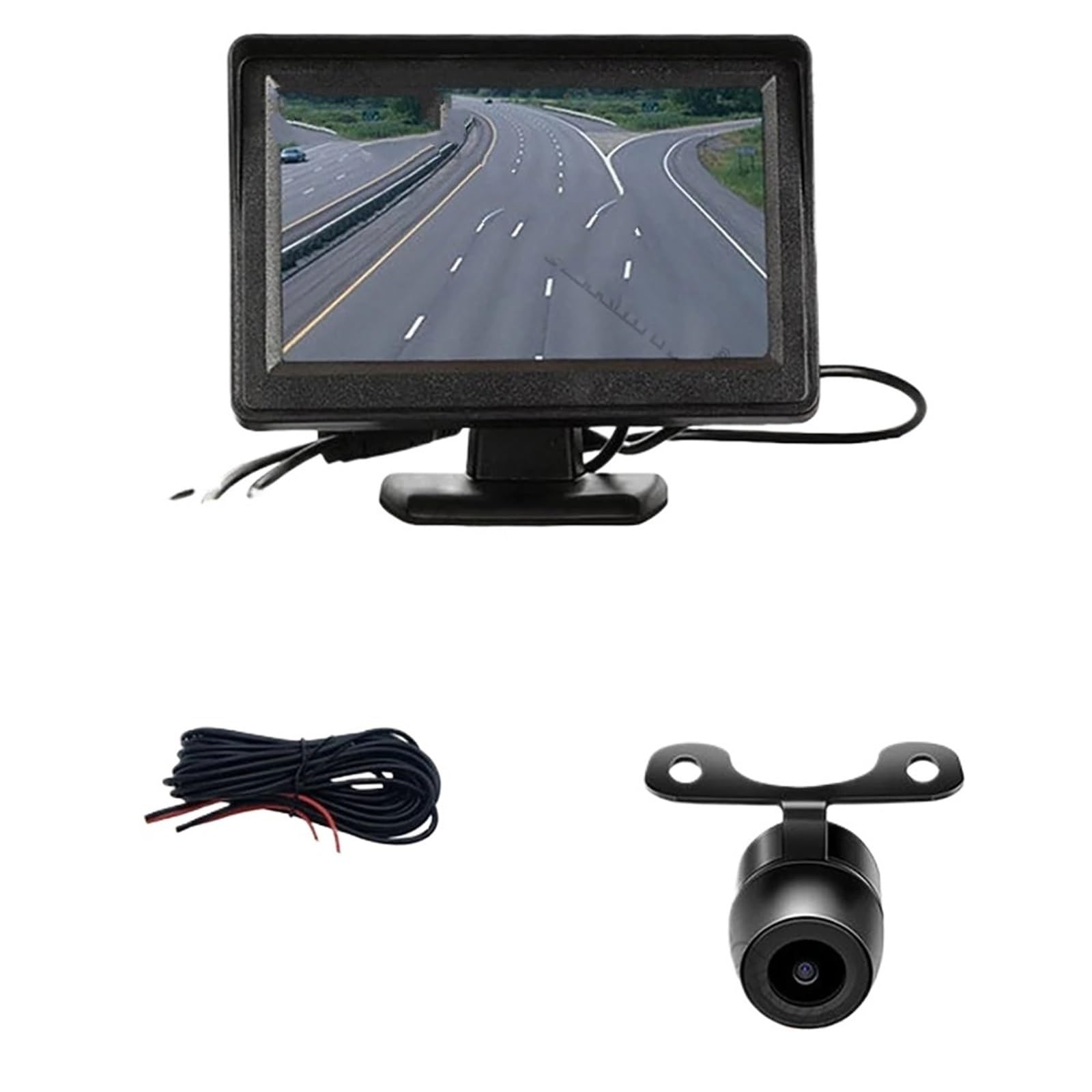 HD Rückfahrkamera 4,3 Zoll Rückfahrkamera Monitor Bildschirm Rückfahrkamera Für Autoparksystem Kamera Für Fahrzeug Auto Rückfahrkamera(Butterfly Camera) von IUKMRT