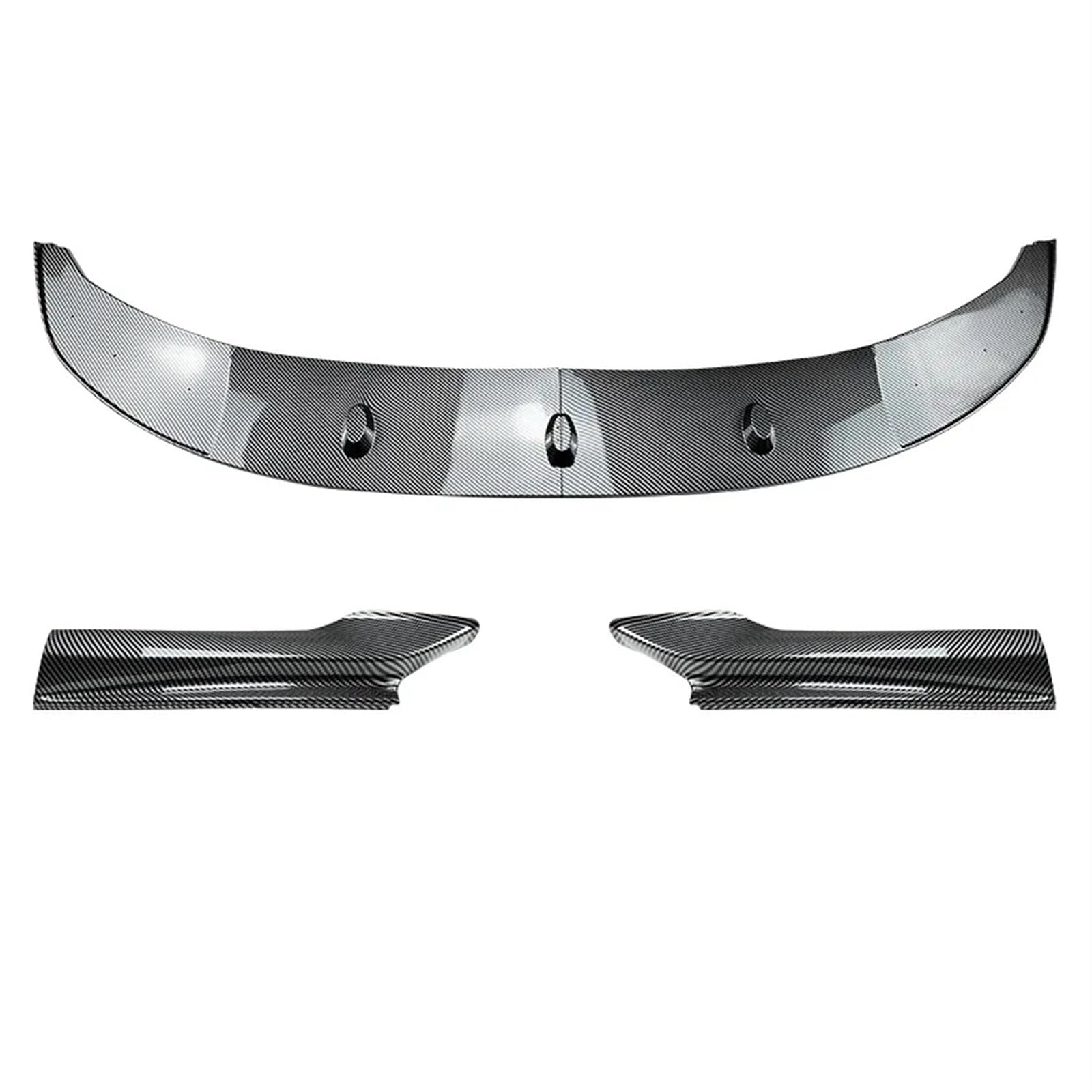 IUKMRT Front Spoiler Lippe Für 5 Series F10 F11 Sport 2011-2017 Auto Vorderen Stoßfänger Lip Body Kit Spoiler Splitter Stoßstange Canard Lip Splitter Auto Frontspoiler(Carbon Fiber Look) von IUKMRT