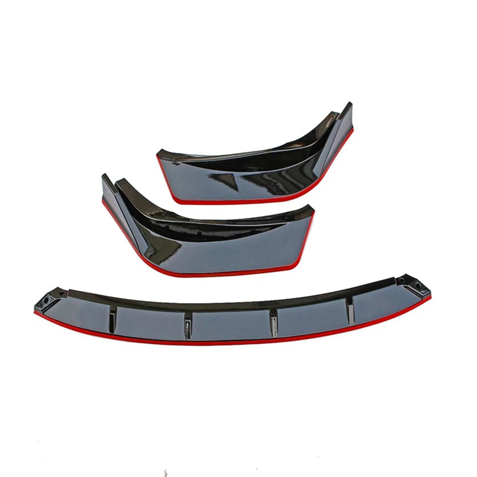 IUKMRT Front Spoiler Lippe Für Lexus IS250 IS350 IS300 Sport 2014-2016 Auto Vorderen Stoßfänger Lip Spoiler Seite Splitter Körper Kits Guards Deflektor Auto Frontspoiler(Black Red) von IUKMRT