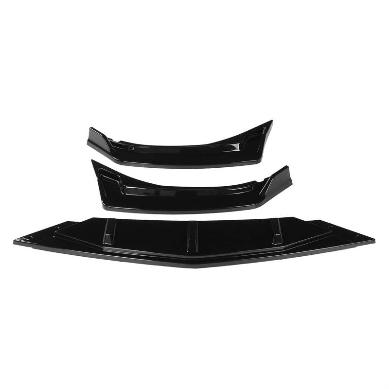 IUKMRT Front Spoiler Lippe Für VW Für Jetta MK7 2019 2020 2021 Auto Vorderen Stoßfänger Lip Deflector Lippen Splitter Diffusor Körper Kit Spoiler Schutz Protector Auto Frontspoiler(Glossy Black) von IUKMRT