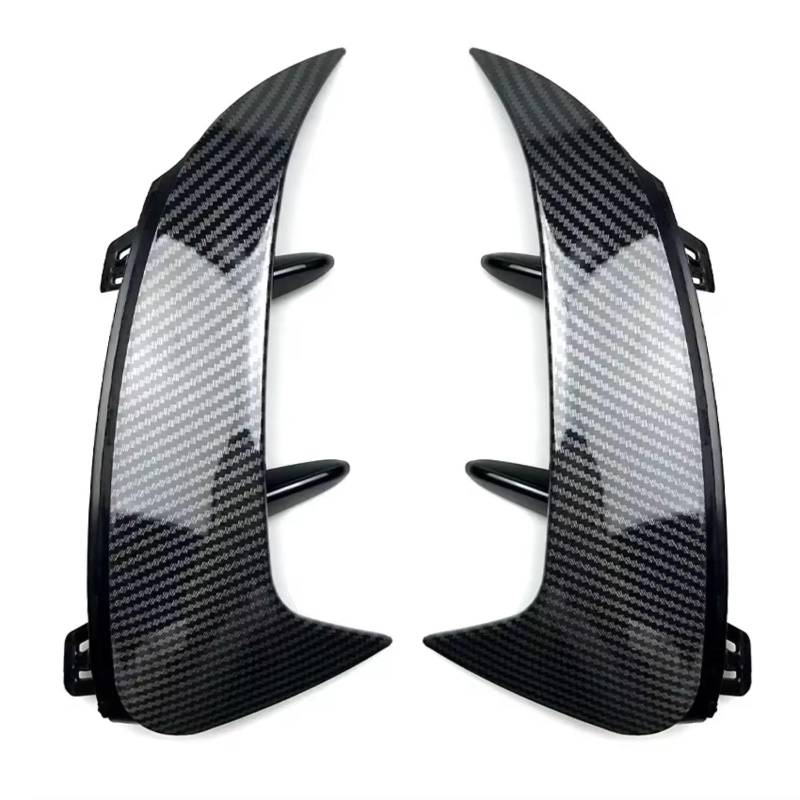 IUKMRT Heckspoiler Für Benz A Klasse W177 A180 A200 A220 Für AMG Fließheck 2018-2023 Hinten Stoßstange Trim Lip Spoiler Aufkleber Fender Canards Schwarz Automotive Heckflügel(Carbon Pattern) von IUKMRT