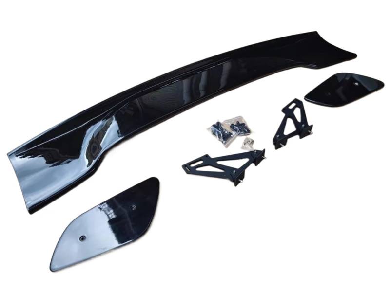 IUKMRT Heckspoiler Für Mitsubishi Für Lancer Für EVO 2010 Zu 2014 Außen Farbe Hinten Flügel Stamm Lip Spoiler Dekoration Automotive Heckflügel(Carbon Color) von IUKMRT