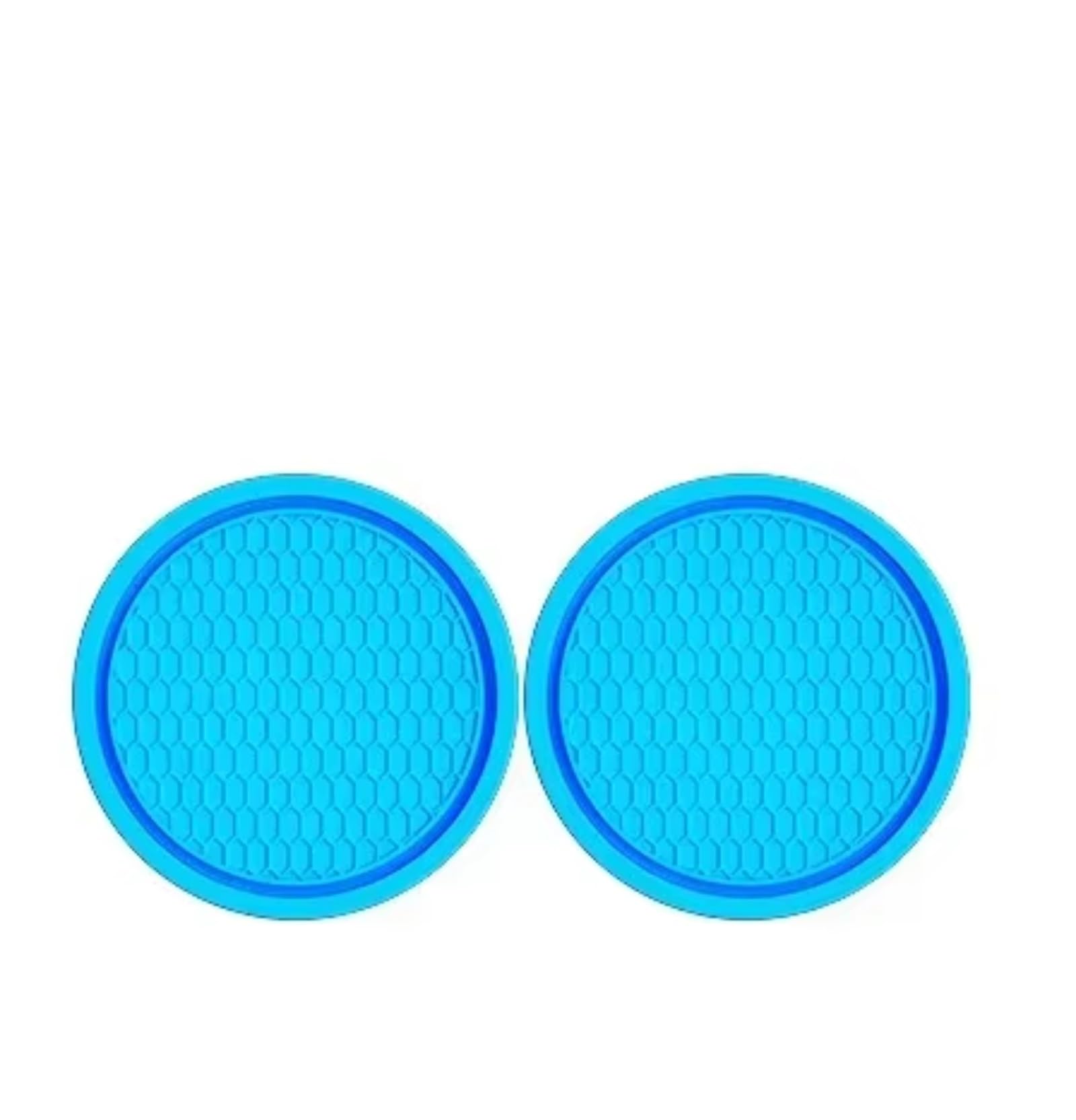 Innenzubehör Auto Tasse Untersetzer Wasser Tasse Anti Slip Pad Universal Embedded Dekorative Untersetzer Auto Innen Dekor Zubehör Auto Zierleiste(2pcs Blue) von IUKMRT