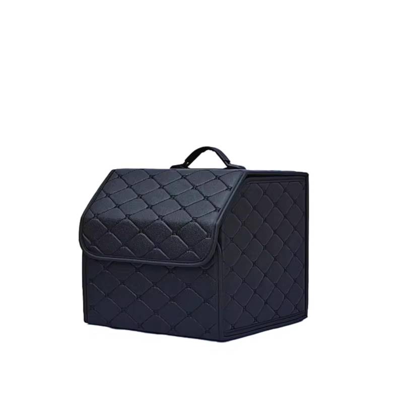 Innenzubehör Auto Trunk Organizer Box Große Kapazität Auto Multiuse Werkzeuge Lagerung Tasche Verstauen Aufräumen Leder Falten Für Notfall Lagerung Box Auto Zierleiste(Black S) von IUKMRT