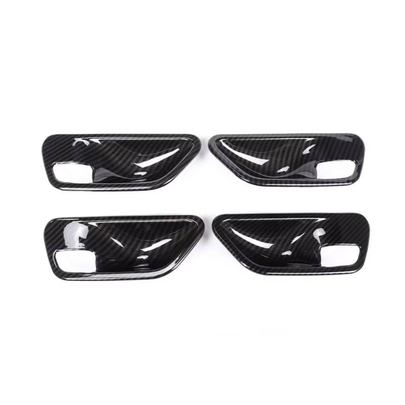 Innenzubehör Für 3 4 Serie F30 F32 F35 2013-2018 Auto Zubehör ABS Plasti Innen Tür Griff Schüssel Abdeckung trim Auto Zierleiste(4pcs Carbon fiber) von IUKMRT