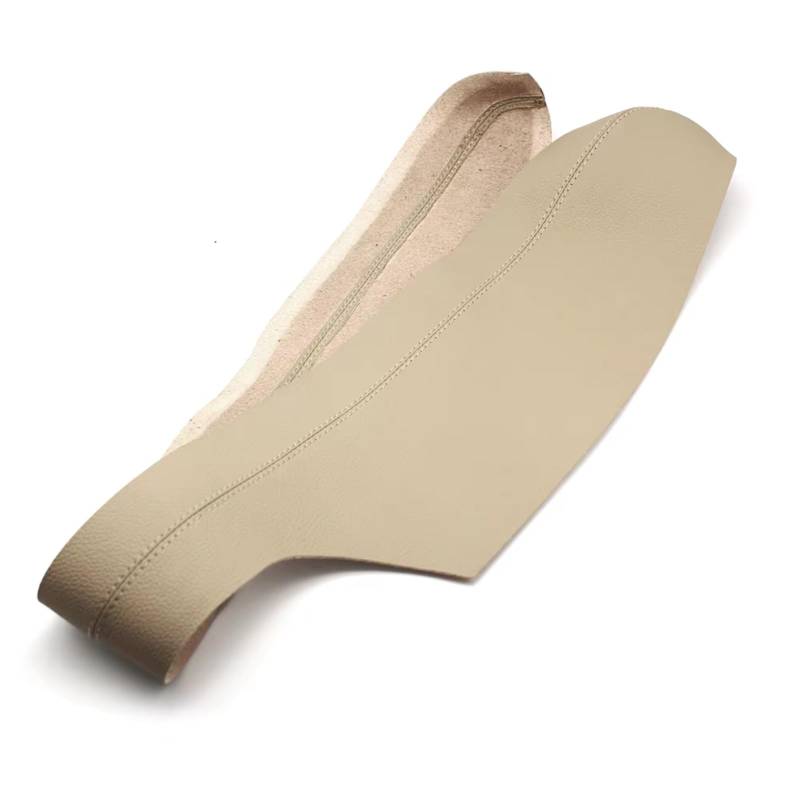 Innenzubehör Für 3 Serie E90 E91 Innen Auto Tür Armlehne Panel Abdeckung Trim Inneren Mikrofaser Leder Griff Pull Abdeckung Auto Zierleiste(Front driver Beige) von IUKMRT