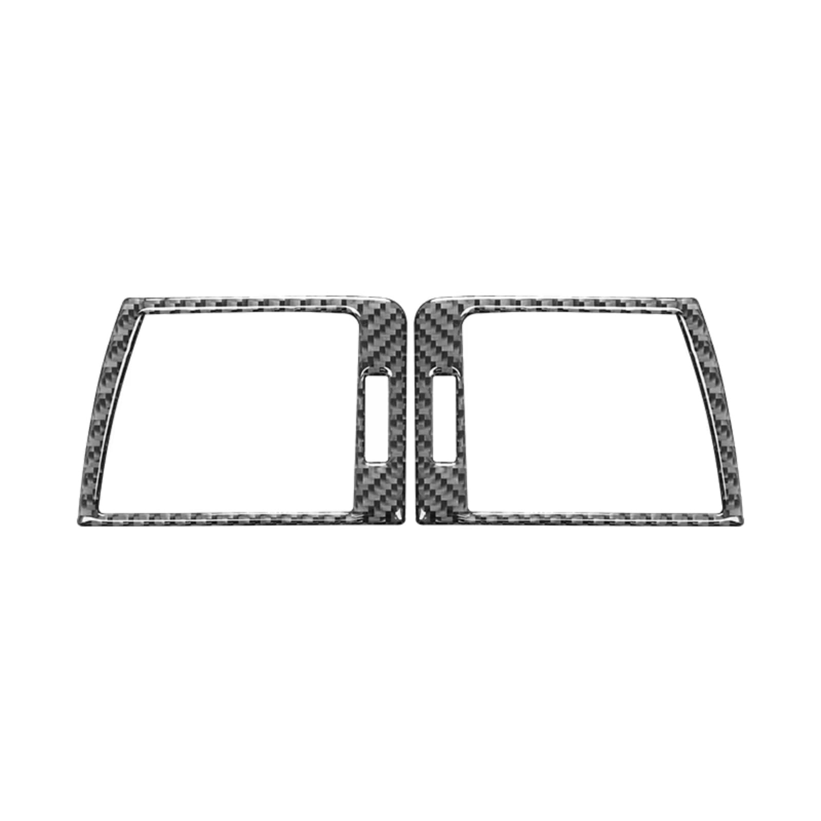 Innenzubehör Für 3er E46 1999–2004 Zubehör, Kohlefaser-Auto-Armaturenbrett-Panel, Linke Und Rechte Lüftungsschlitze, Zierrahmen-Abdeckungsaufkleber Auto Zierleiste(Schwarz) von IUKMRT