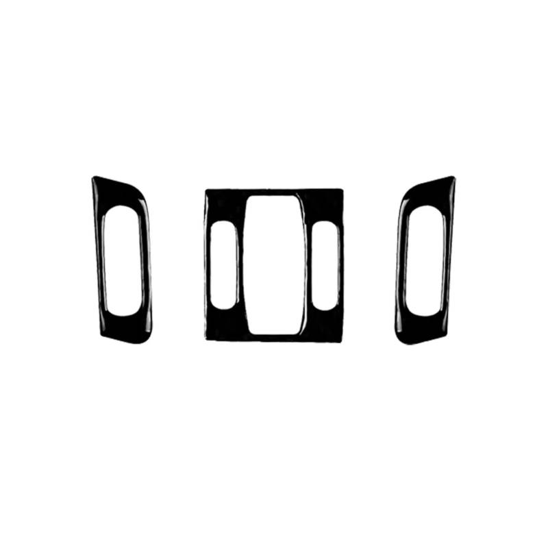 Innenzubehör Für 5 Series E60 2004–2007, Auto-Armaturenbrett-Luftauslass-Panel-Set, Zierabdeckung, Innenaufkleber Auto Zierleiste(3 Pcs) von IUKMRT