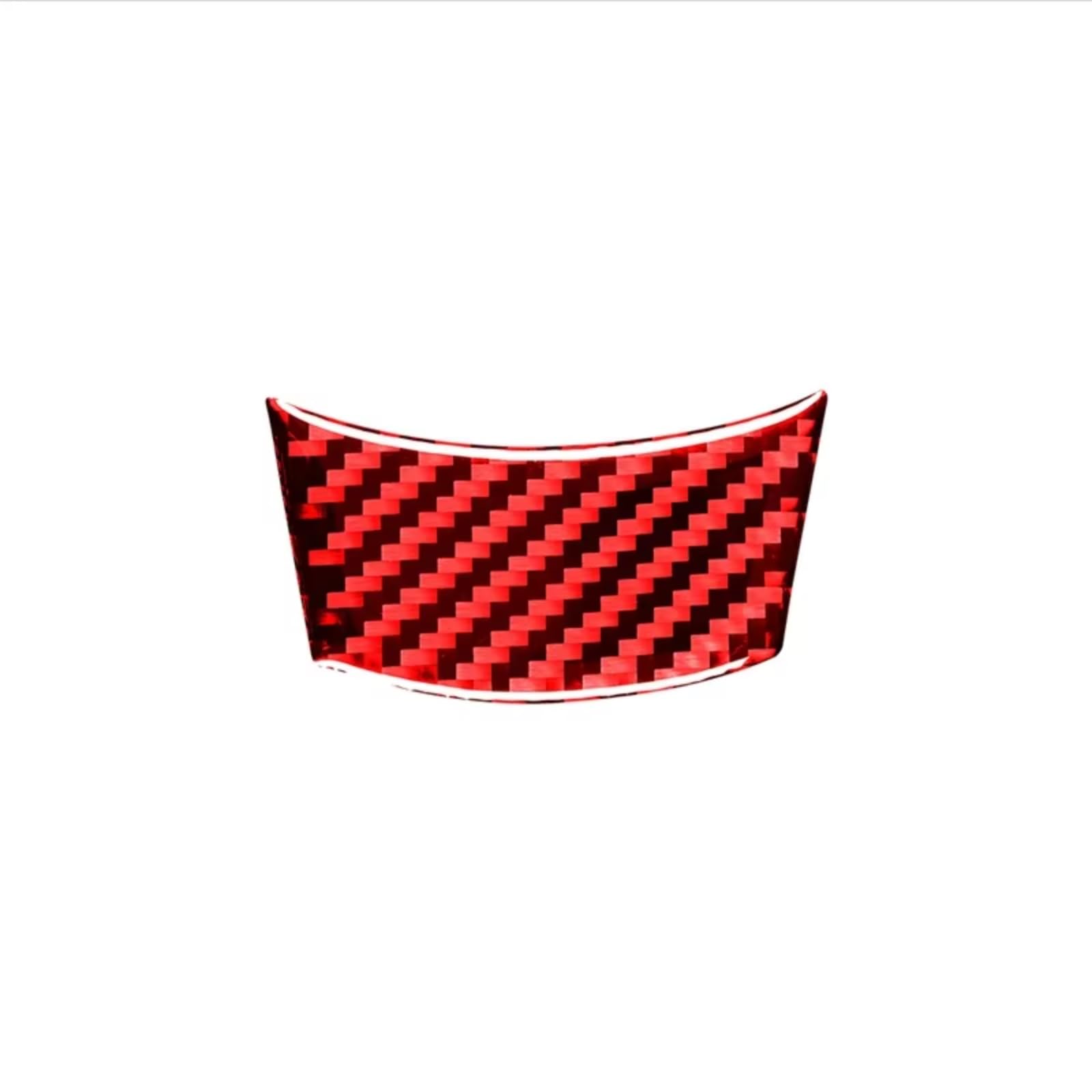 Innenzubehör Für 5 Series E60 2004-2010 Carbon Fiber Innen Auto Lenkrad Panel Kinn Trim Rahmen Abdeckung Dekor Aufkleber Auto Zierleiste(Red) von IUKMRT