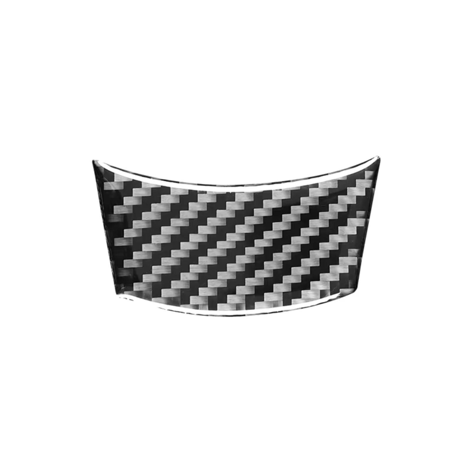 Innenzubehör Für 5 Series E60 2004-2010 Carbon Fiber Innen Auto Lenkrad Panel Kinn Trim Rahmen Abdeckung Dekor Aufkleber Auto Zierleiste(Schwarz) von IUKMRT