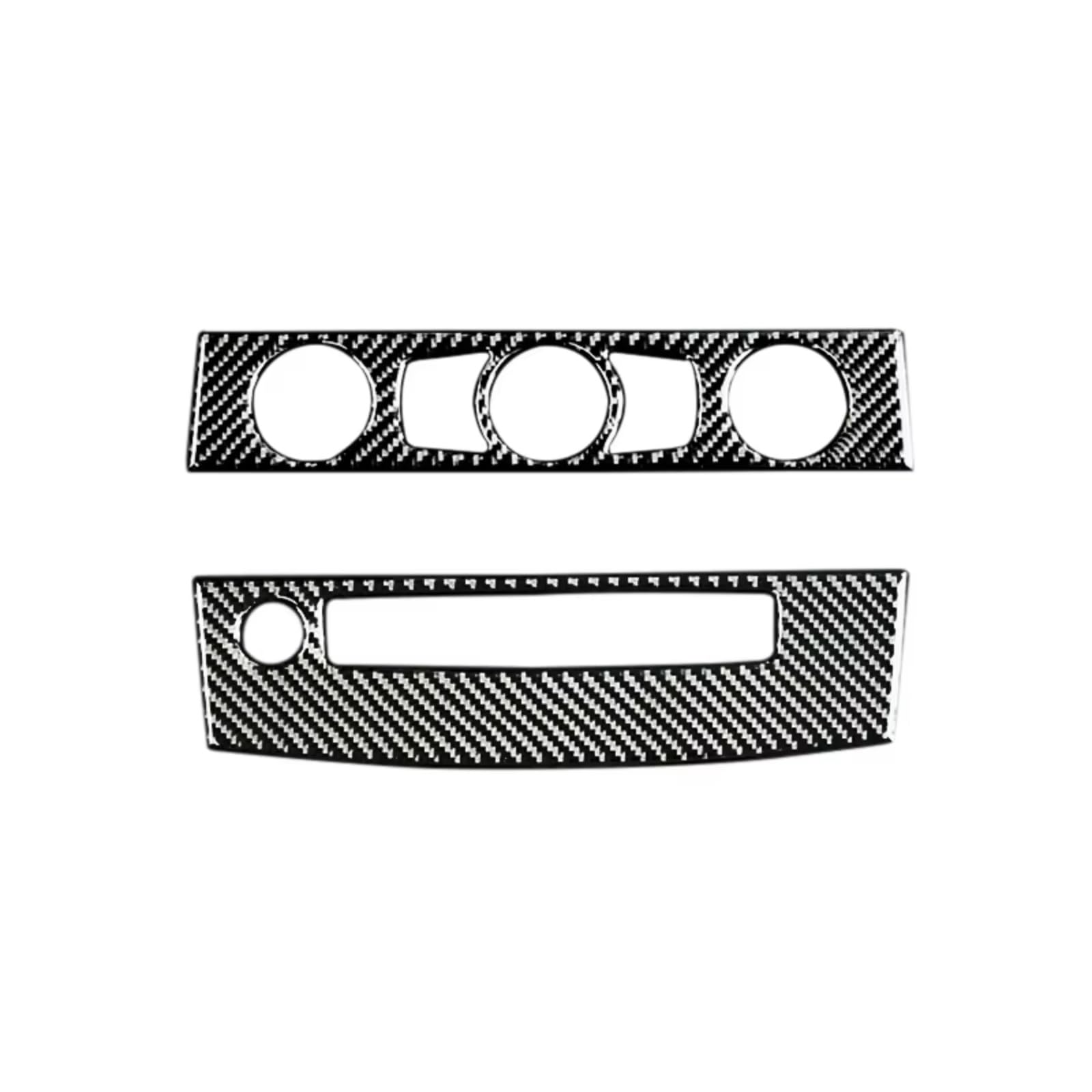Innenzubehör Für 5er E60 2004–2010, Auto-Styling, Kohlefaser-Innenverkleidung, Klimaanlage, CD-Bedienfeld-Aufkleber Auto Zierleiste(TYPE A) von IUKMRT