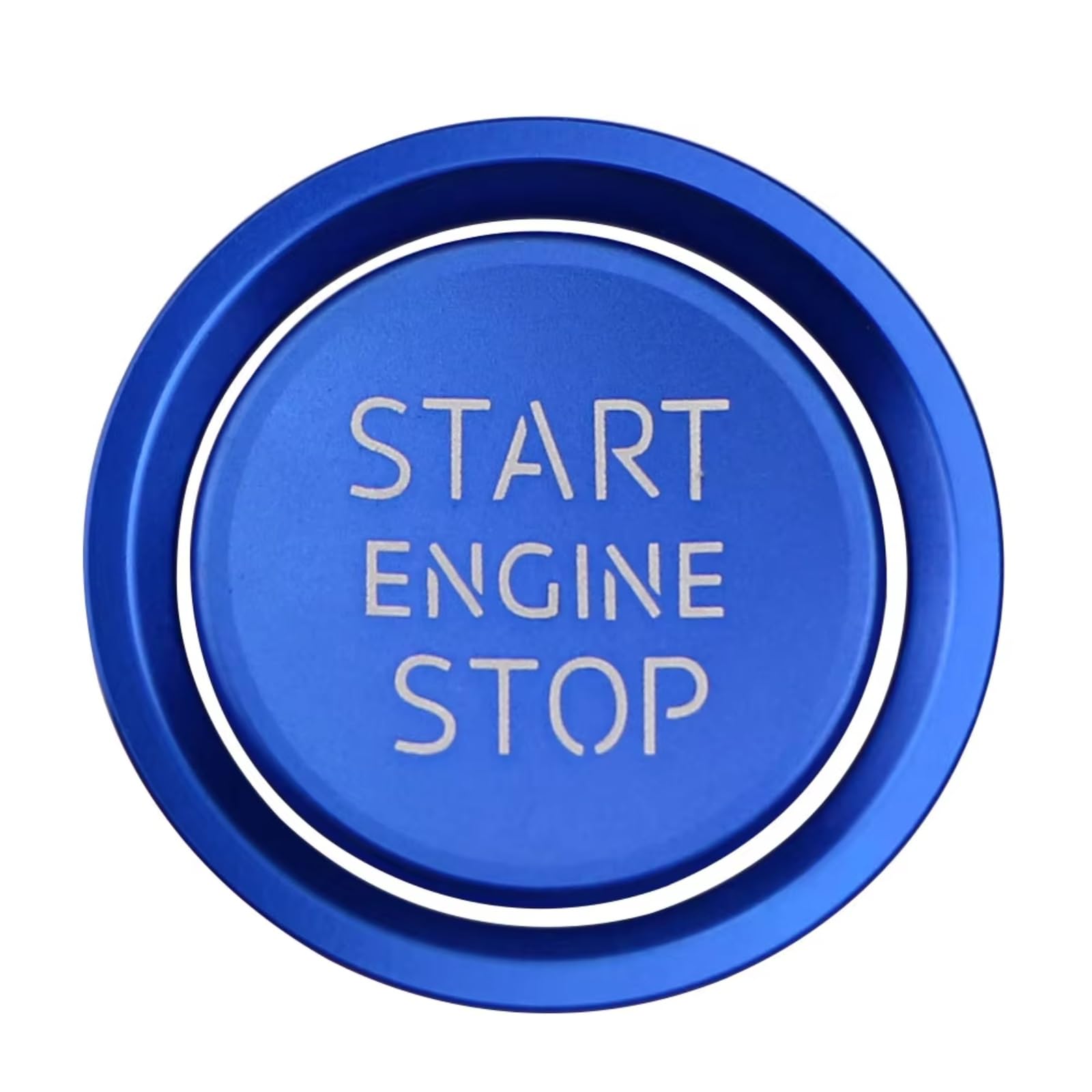 Innenzubehör Für A4 A6 A3 A5 Q3 Q5 Q7 Motor Start Stop Aufkleber Dekorative Schalter Taste Trim Zubehör Auto Zierleiste(Blue) von IUKMRT