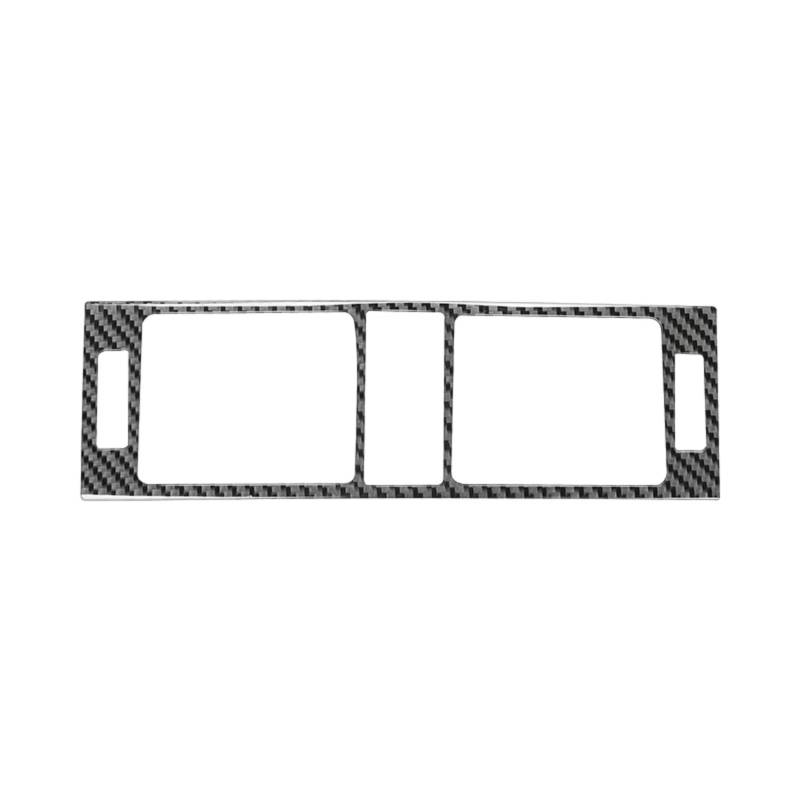 Innenzubehör Für Benz C-Klasse W204 2007–2013 Aufkleber aus Kohlefaser, Armaturenbrett, zentraler Luftauslass, dekorativer Rahmen Auto Zierleiste von IUKMRT