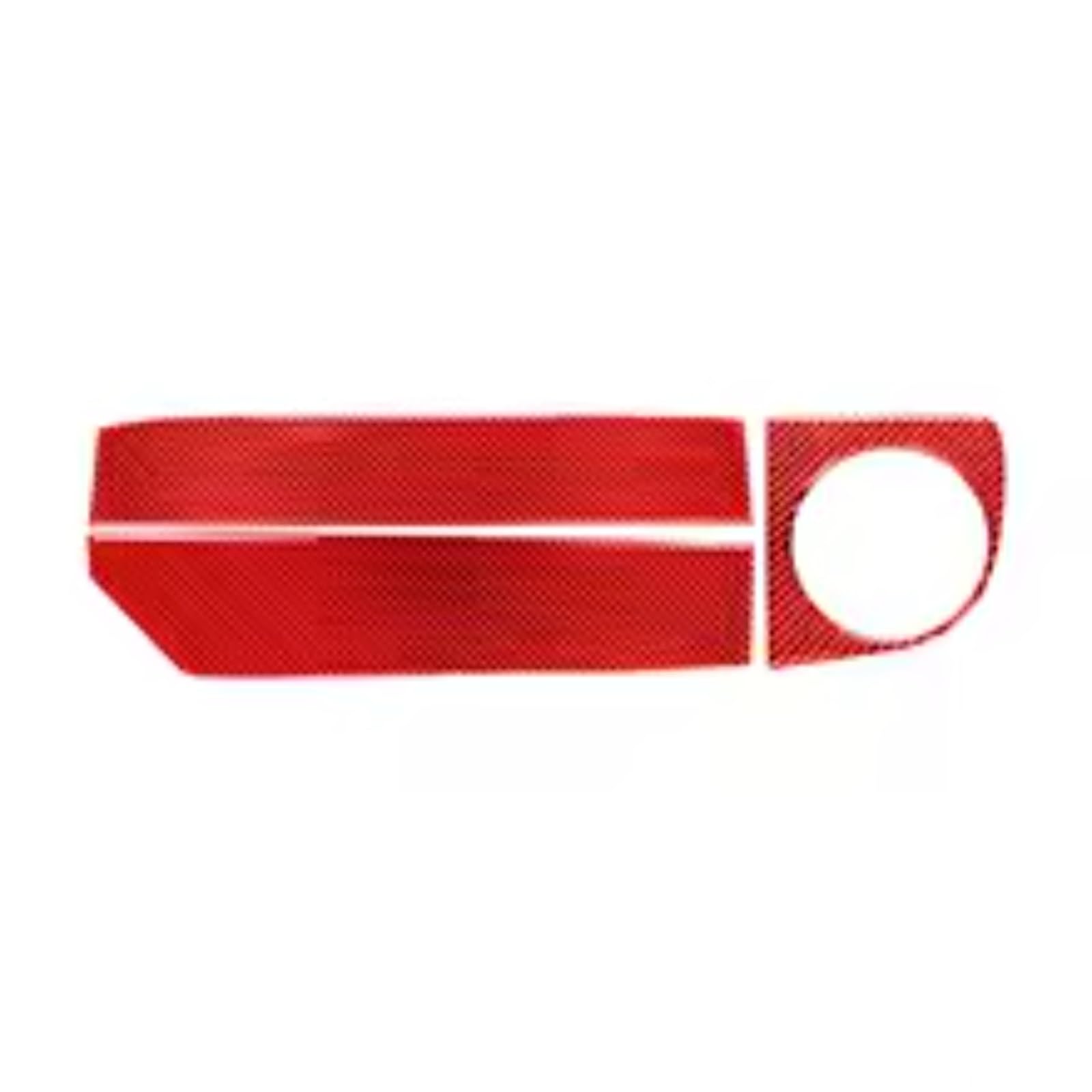 Innenzubehör Für Ford Für Mustang 2009-2014 Carbon Fiber Innen Auto Beifahrer Dashboard Air Outlet Aufkleber Aufkleber Trim Abdeckung Auto Zierleiste(Red) von IUKMRT