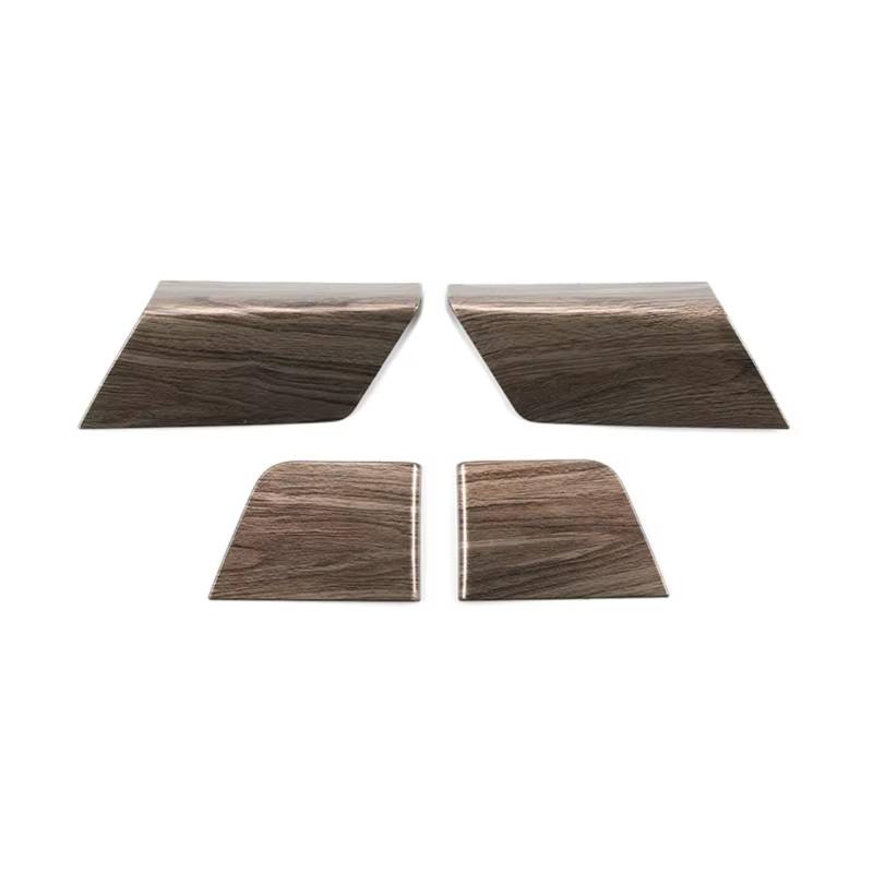 Innenzubehör Für Ford für F150 2021-2024 Auto Tür Panel Trim Fenster Lift-Taste Seite Dekoration Abdeckung Innen Auto Zierleiste(Wood grain) von IUKMRT