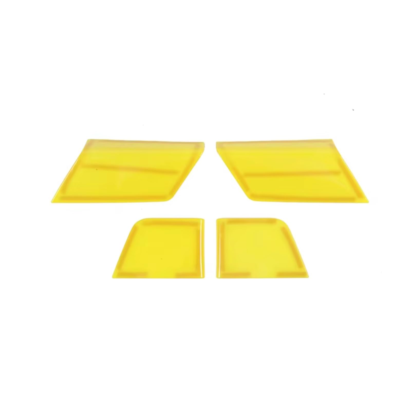 Innenzubehör Für Ford für F150 2021-2024 Auto Tür Panel Trim Fenster Lift-Taste Seite Dekoration Abdeckung Innen Auto Zierleiste(Yellow) von IUKMRT