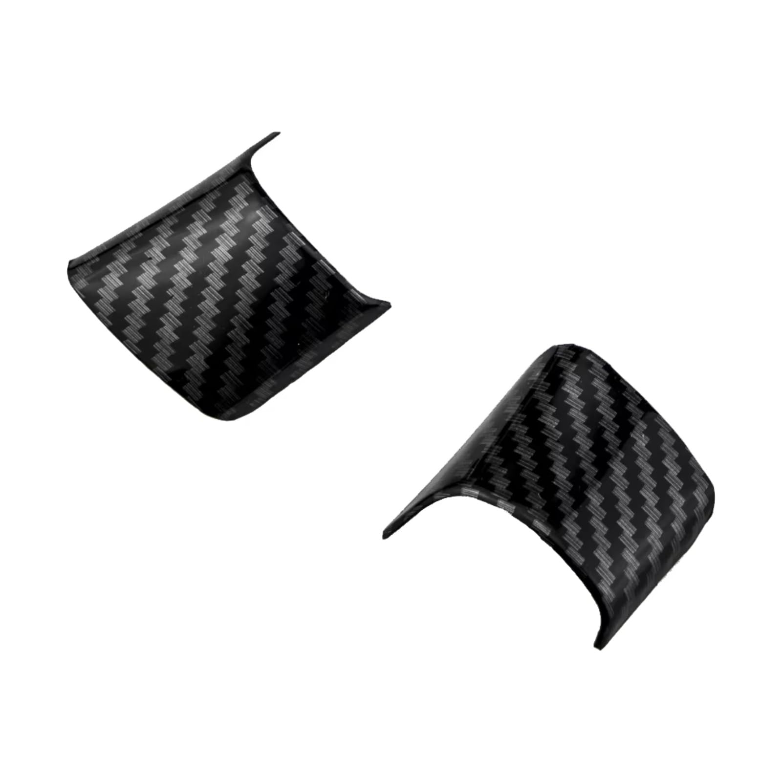 Innenzubehör Für Ford für Focus 3 MK3 Limousine Fließheck 2012-2014 Auto Lenkrad Trim Abdeckung Aufkleber Dekoration Fall Auto Zierleiste(Carbon Fiber 2Pcs) von IUKMRT