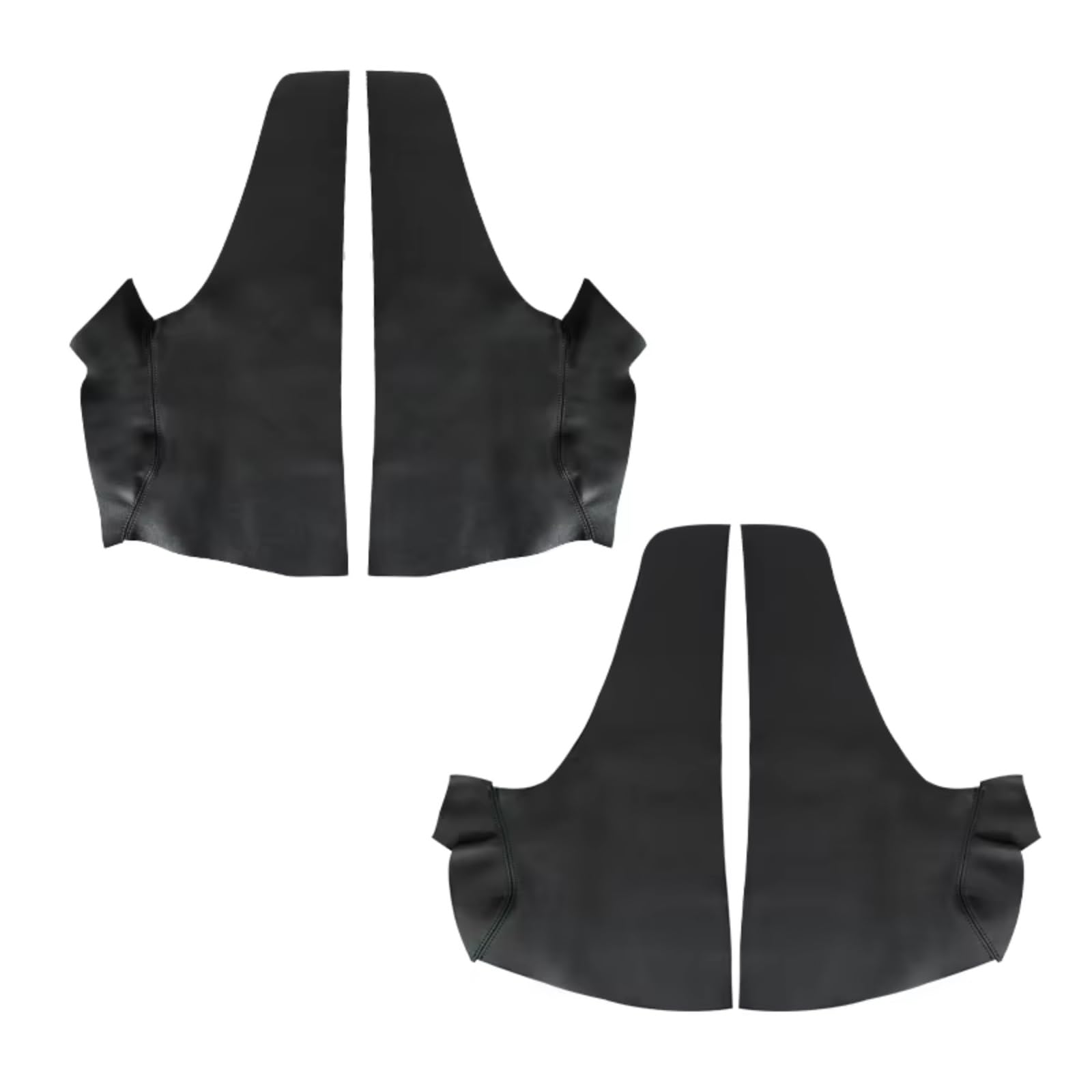 Innenzubehör Für Jazz Für Fit 2008-2012 Fließheck Auto Innentür Armlehne Panel Abdeckung Trim Weiche Leder Armlehne Abdeckung Auto Zierleiste(4pcs Black) von IUKMRT