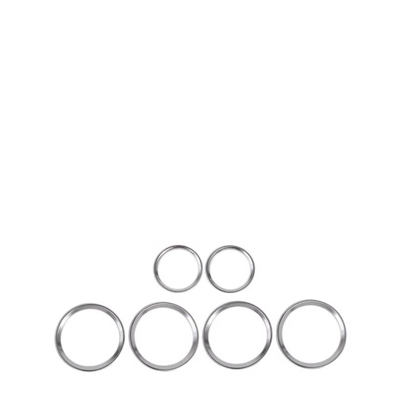 Innenzubehör Für Land Für Rover Für Discovery Sport 2015-2017 Auto Zubehör ABS Chrom Tür Lautsprecher Ring Trim Auto Zierleiste(4pcs Silver) von IUKMRT