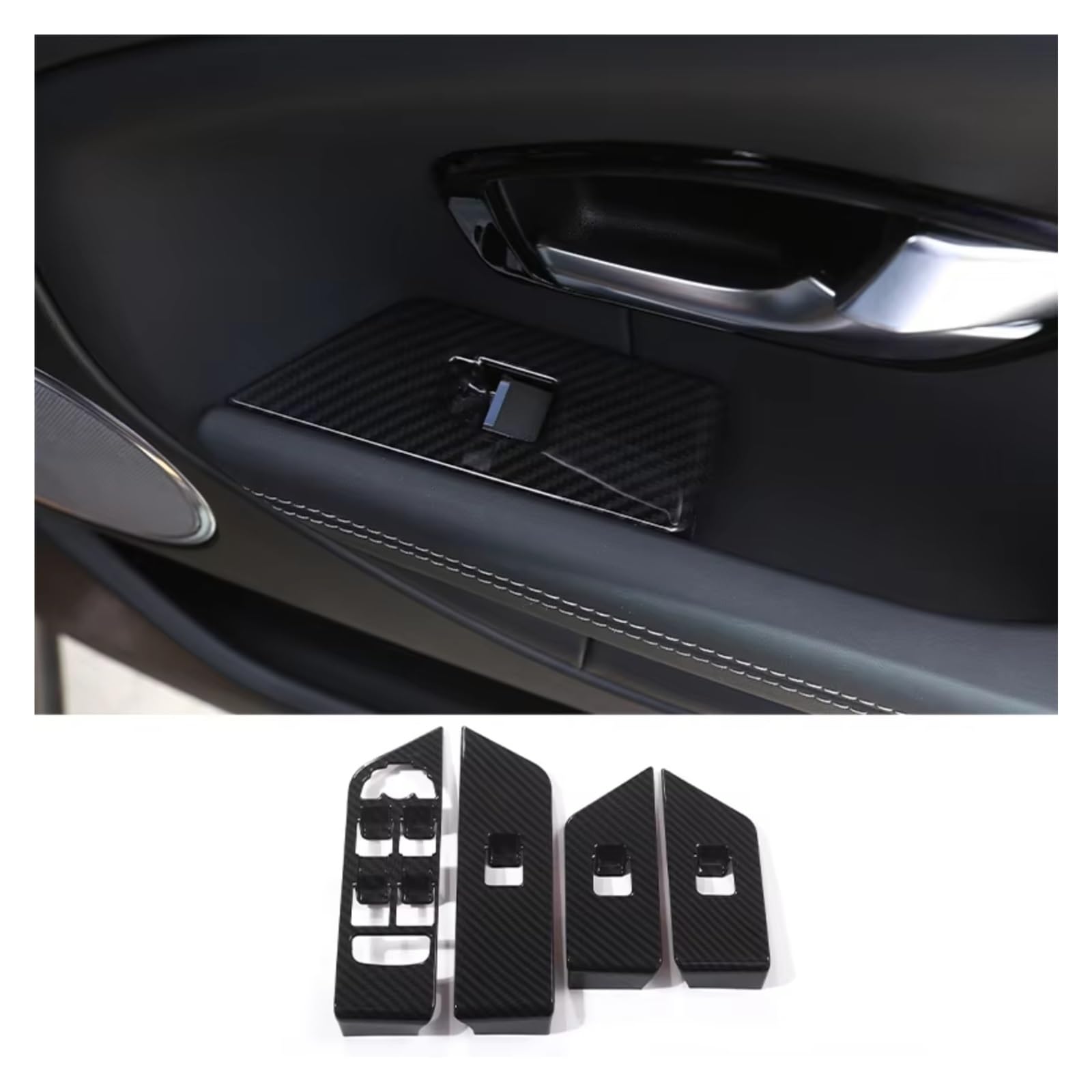 Innenzubehör Für Land Für Rover Für Range Für Rover Für Evoque 2011-2018 Auto Center Panel Lenkrad Trim Auto Zierleiste(7) von IUKMRT