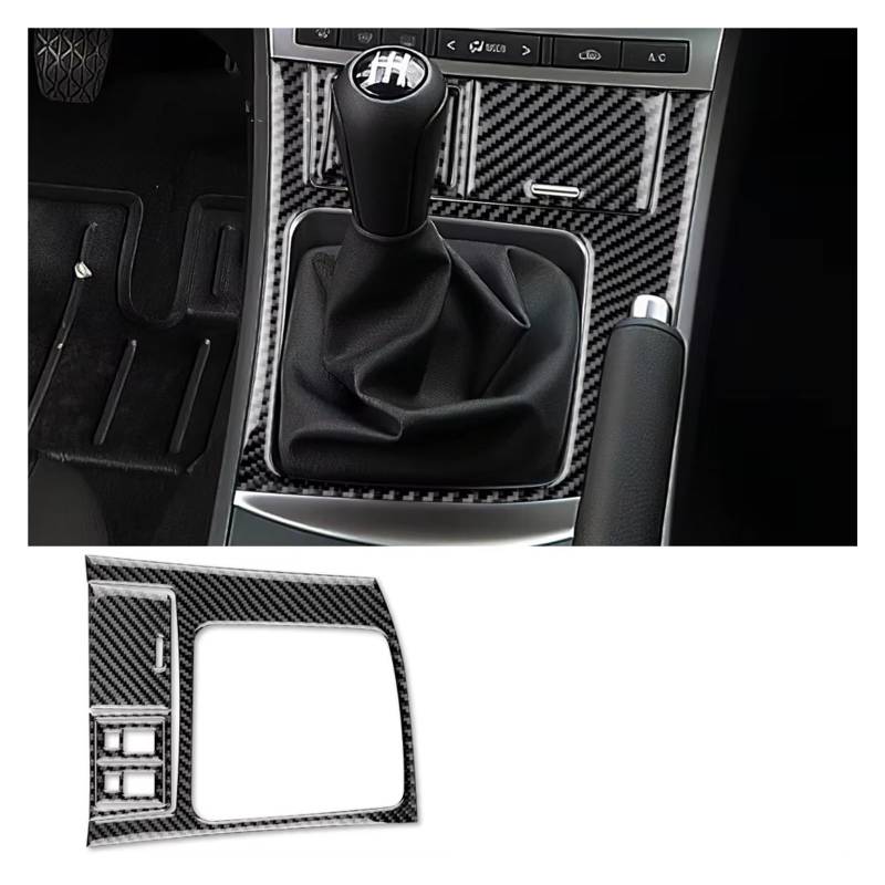 Innenzubehör Für Mazda 3 2010 2011 2012 2013 Innenausstattung Auto Styling Carbon Faser Auto Getriebe Shift Rahmen Panel Abdeckung Aufkleber Auto Zierleiste(C Black Carbon) von IUKMRT