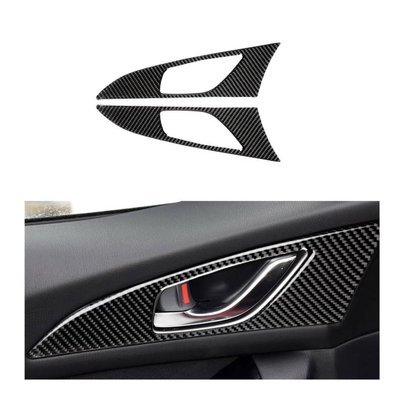 Innenzubehör Für Mazda 3 Für Axela 2014-2018 Styling Accessoire Auto Tür Schüssel Griff Carbon Faser Aufkleber Trim Abdeckungen Auto Zierleiste von IUKMRT