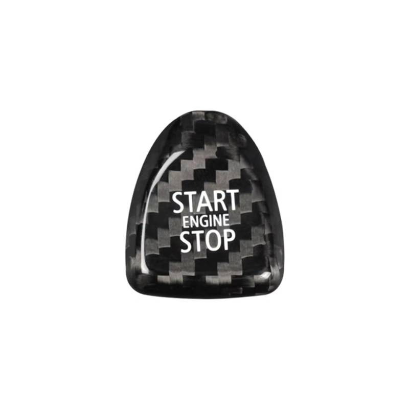 Innenzubehör Für Mini für Cooper F54 F55 F56 F57 F60 Zündung Motor Start Stop Taste Innen Trim Aufkleber Abdeckung Aufkleber Auto Zierleiste(Schwarz) von IUKMRT