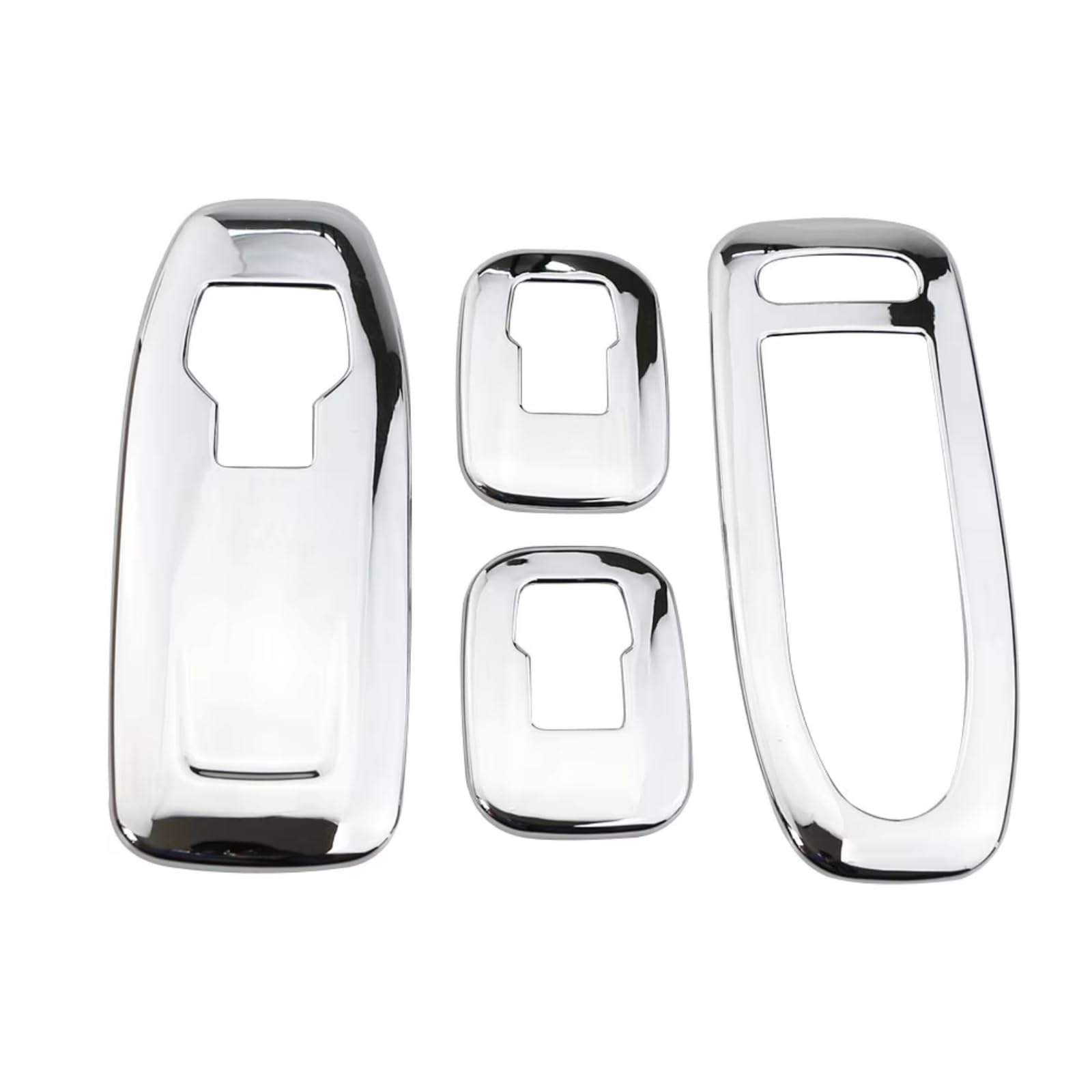 Innenzubehör Für Peugeot 2008 2014-2019 Auto Tür Fenster Armlehne Abdeckung Schalter Taste Panel Trim Rahmen Auto Zierleiste(Glossy silver) von IUKMRT