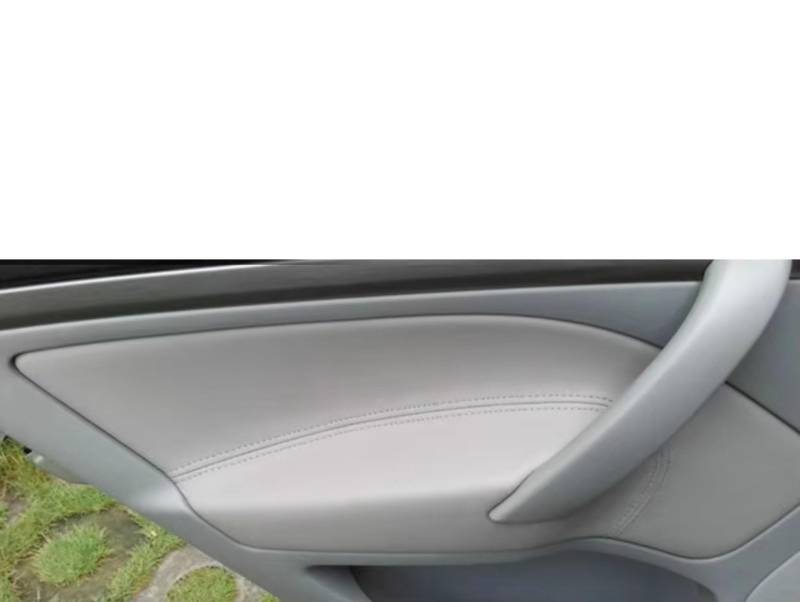 Innenzubehör Für Skoda Für Octavia 2007-2014 Mikrofaser Leder Auto Innen Tür Armlehne Panel Schutzhülle Auto Zierleiste(GRAY,4pcs) von IUKMRT