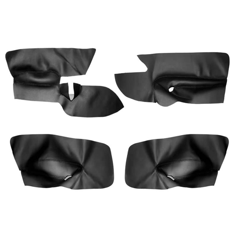 Innenzubehör Für VW Für Golf 5 Für Jetta 2005-2009 Auto Tür Armlehne Panel Abdeckung Aufkleber Trim Links Hand stick Tür Panel Abdeckung Auto Zierleiste(4pcs Black) von IUKMRT