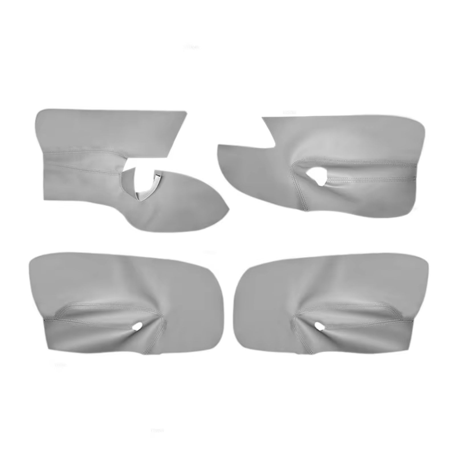 Innenzubehör Für VW Für Golf 5 Für Jetta 2005-2009 Auto Tür Armlehne Panel Abdeckung Aufkleber Trim Links Hand stick Tür Panel Abdeckung Auto Zierleiste(4pcs Gray) von IUKMRT