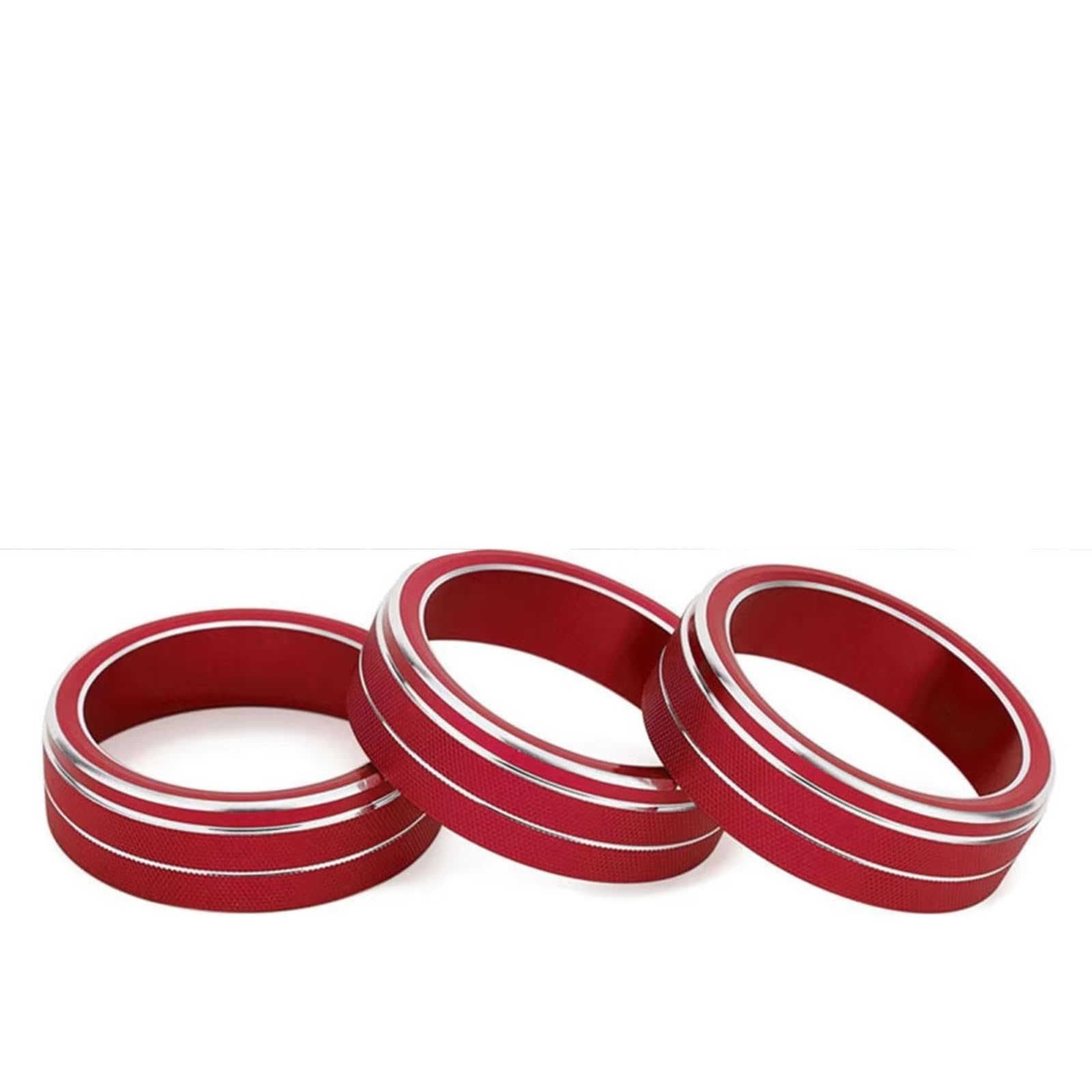 Innenzubehör Für VW Für Golf MK7 Für Tiguan Für Passat B8 Für T-ROC Für Atlas Für Ateca Klimaanlage Knopf Trim ring Auto Zierleiste(Red) von IUKMRT