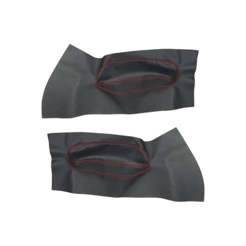 Innenzubehör Für VW Für Käfer 1998-2010 Auto Vordertür Griff Armlehne Panel Mikrofaser Leder Abdeckung Schutz Trim Auto Zierleiste(Black-red) von IUKMRT