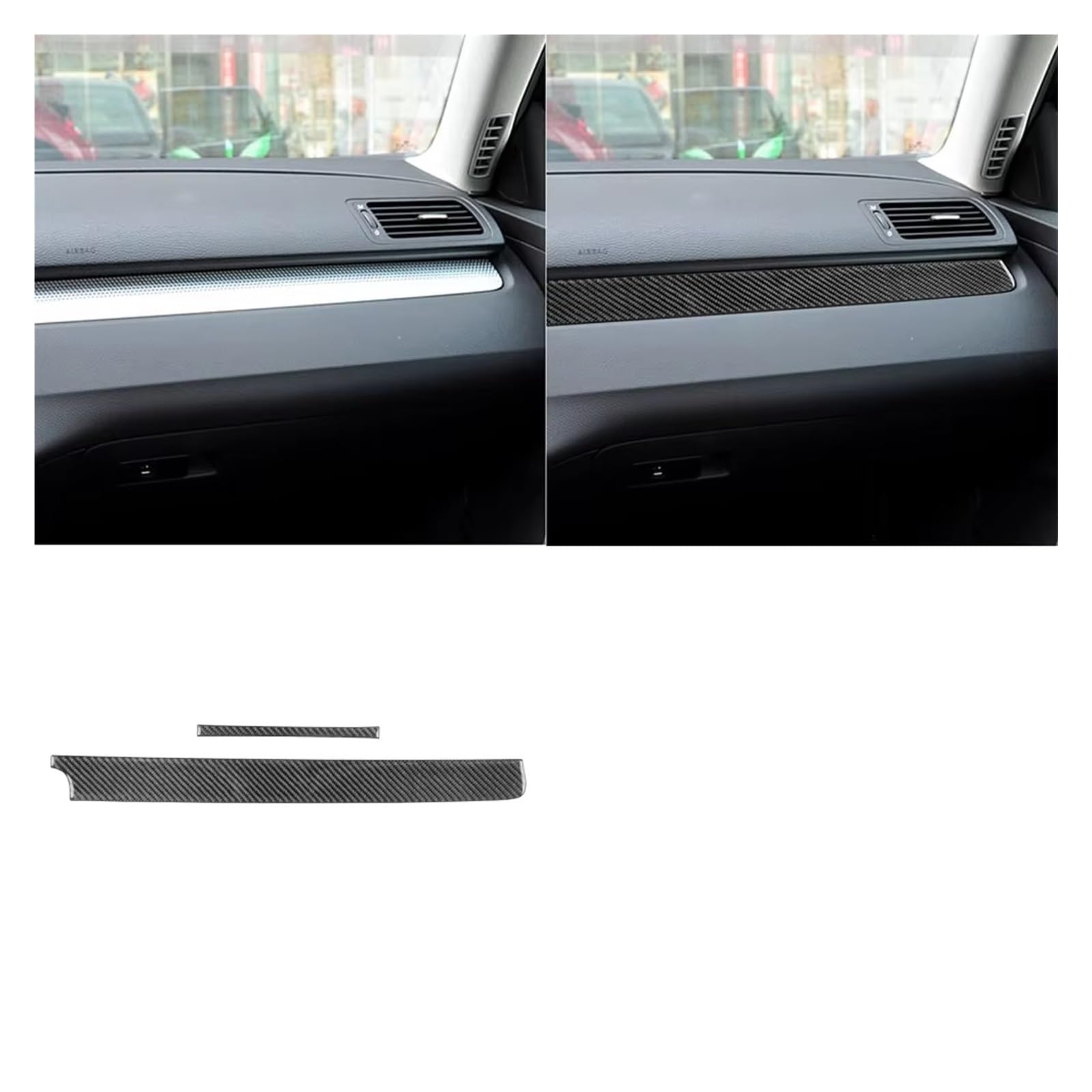 Innenzubehör Für VW Für Passat B6 2006-2011 Dashboard Tacho Panel Trim Abdeckung Innen Auto Aufkleber Auto Zierleiste(Type A) von IUKMRT