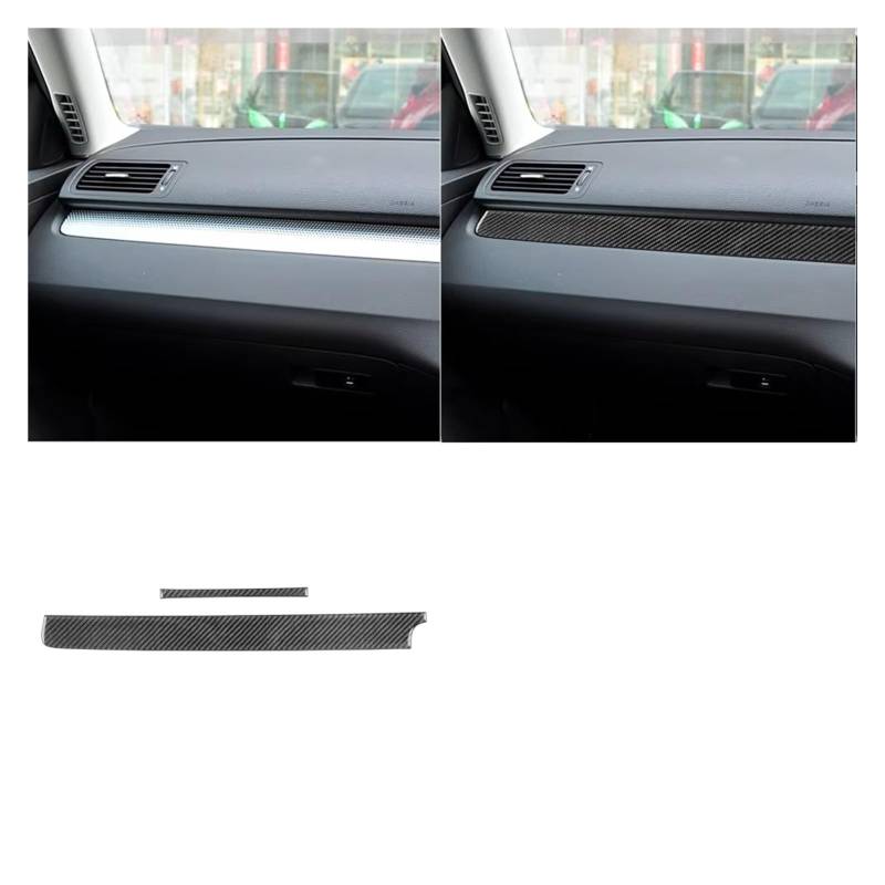 Innenzubehör Für VW Für Passat B6 2006-2011 Dashboard Tacho Panel Trim Abdeckung Innen Auto Aufkleber Auto Zierleiste(Type F) von IUKMRT