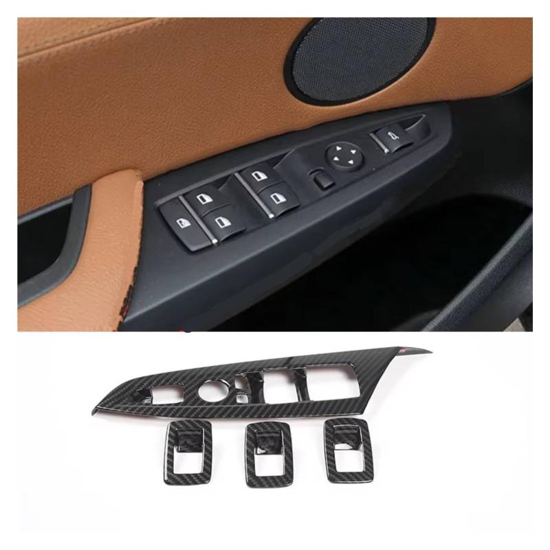 Innenzubehör Für X3 X4 F25 F26 2011-2017 Auto Interior Center Control Panel Lenkrad Tür Trim Aufkleber Auto Zierleiste(3) von IUKMRT