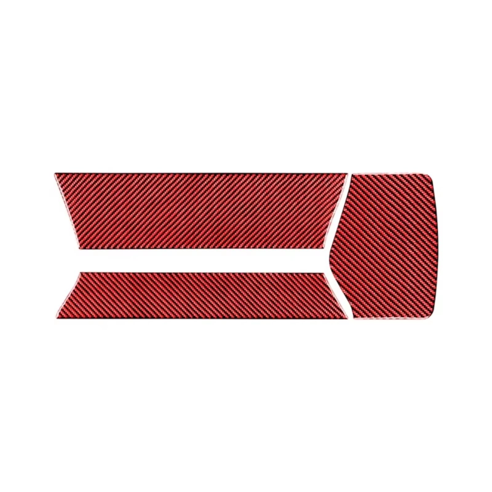 Innenzubehör Für Z4 Serie G28 G29 2019-2023 Carbon Fiber Innen Auto Zentrale Armlehne Box Panel Trim Abdeckung Dekorative sticke Auto Zierleiste(RED,For LHD) von IUKMRT