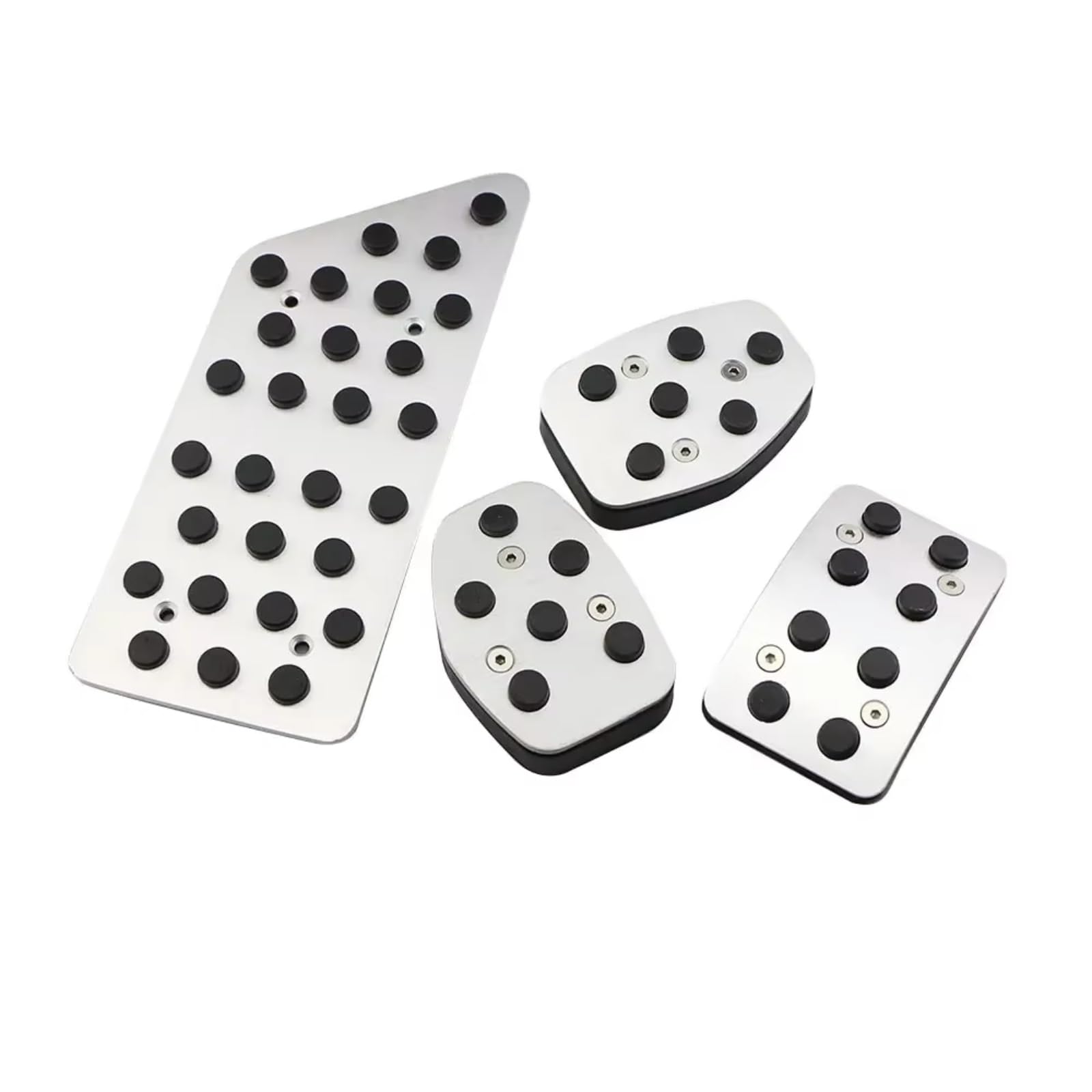 Pedalkappen Für Citroen C5 C6 LHD Pedale Brems Gas Gaspedal Pad Edelstahl Zubehör Auto Pedal Abdeckung(4Pcs MT with rest) von IUKMRT