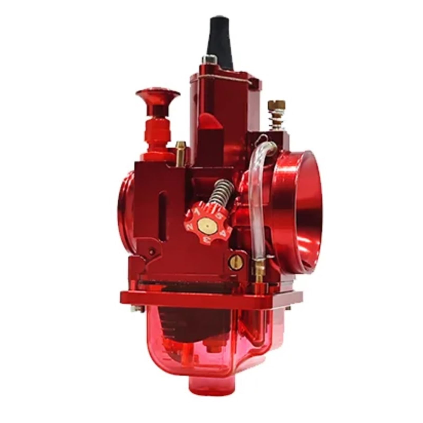 Vergaser Für CNC für PWK-Vergaser-Kit für 125-300cc Motorrad/ATV, 28-34mm Universal Fit, 2/4-Takt Roller Vergaser(Red 32MM) von IUKMRT