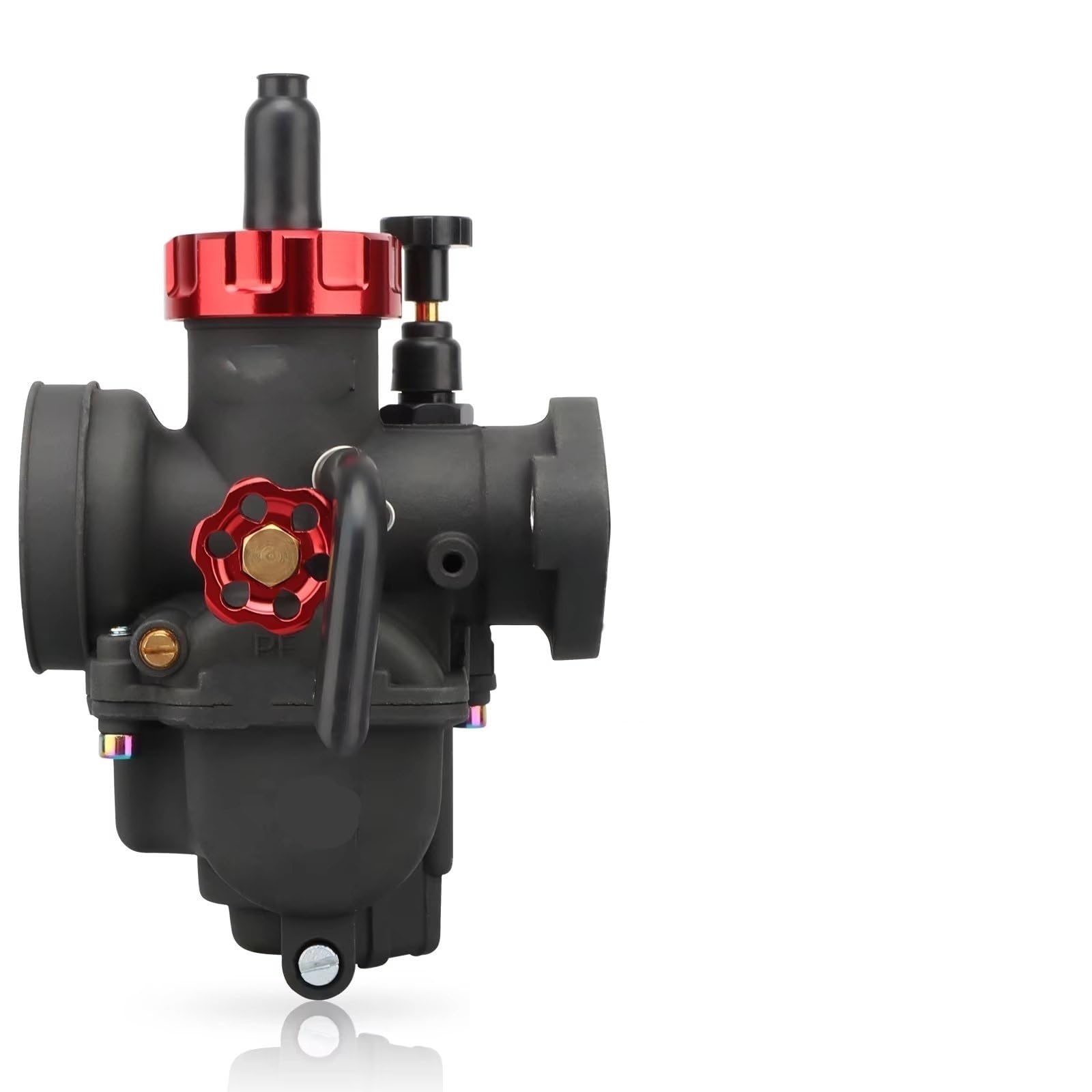 Vergaser Für NIBBI PE19/PE22/PE24/PE26/PE28mm Flanschvergaser für 2T 4T GY6 Motor 100cc-250cc ATV Roller Vergaser(22mm RacingVersion) von IUKMRT