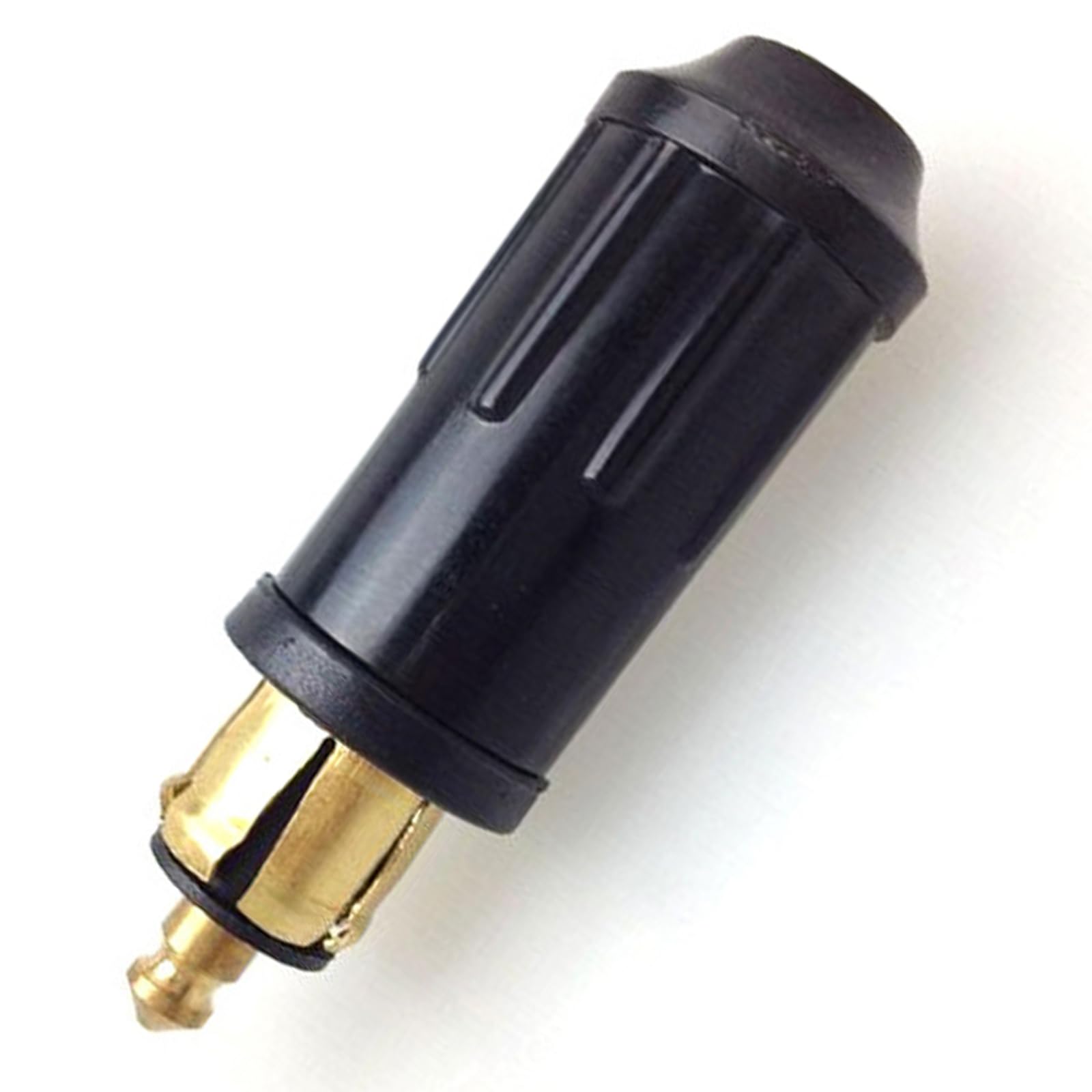 IUSOT 12V Stecker Zigarettenanzünder Stecker DIN Stecker Europäischer Standard Adapter für Auto und Motorrad,Reines Kupfer DIY Netzteil Zigarettenanzünder Adapter Passend für DIN Steckdosen von IUSOT