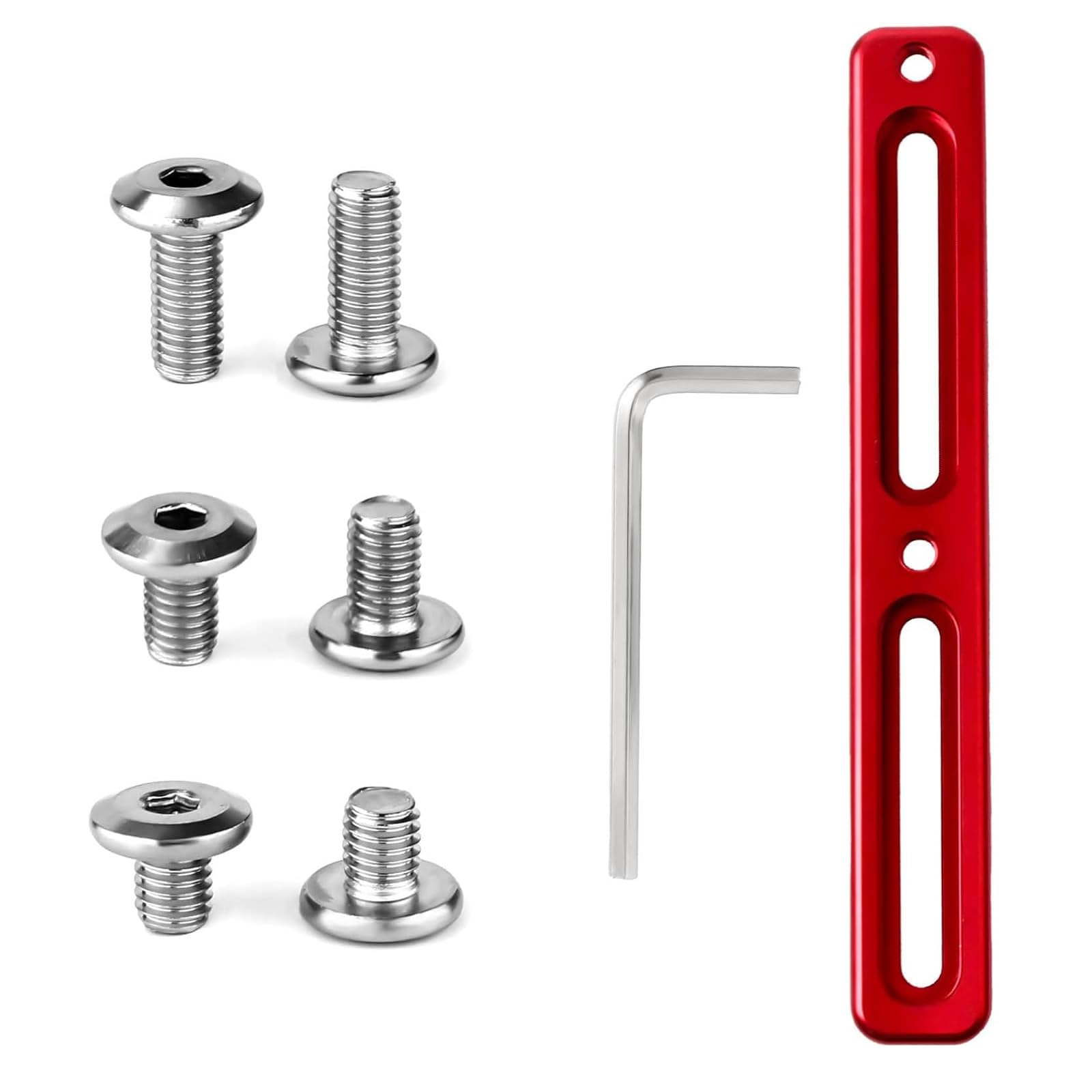 IUSOT Flaschenhalter Adapter, Verstellbar Für Fahrrad, Universelle Montagebasis Für B-Rad, 2 Steckplätze, Inklusive 6 Schrauben & 1 Schraubendreher, für MTB & Rennrad(Rot) von IUSOT