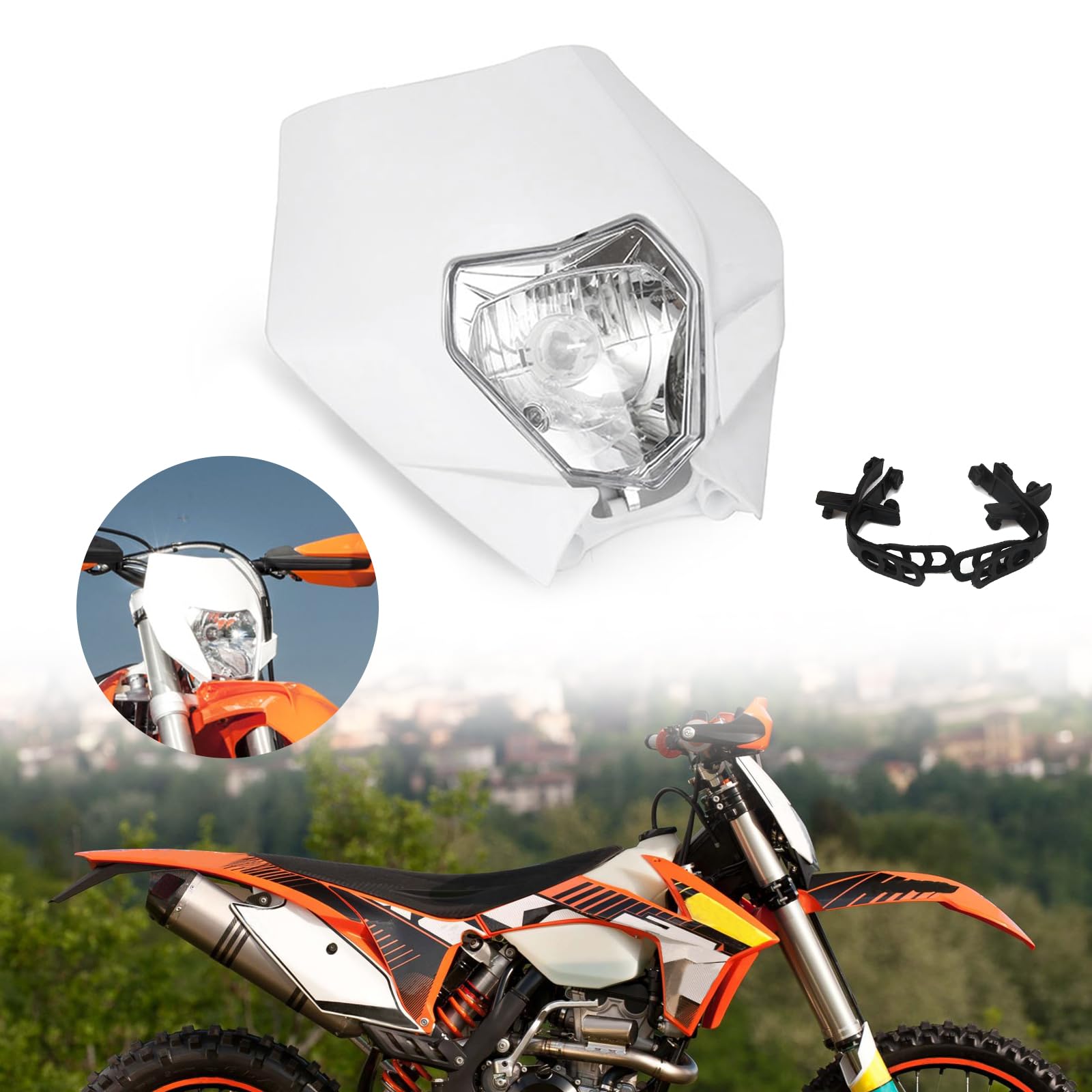 IUVWISN Dirt Bike Scheinwerfer für EXC250 SX250 SXF250 EXC450 SX350 SXF450 EXC525 von IUVWISN