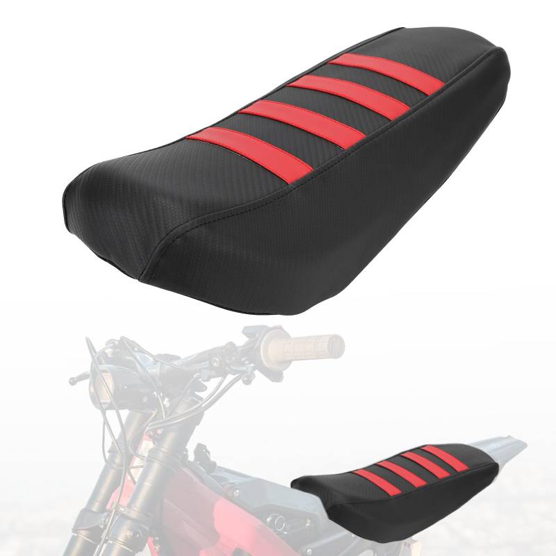 IUVWISN Für Surron Sitzbezug Motorrad Pad Kissen Soft Skin Bezüge für Sur ron Light Bee S/X Elektro Dirt Bike Rot von IUVWISN