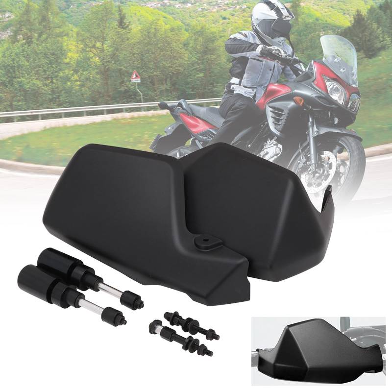 IUVWISN Motorrad Handschützer Motorradschutz Handprotektoren Lenkerschutz für DL650 V-STROM 2014-2019 ADV Schwarz von IUVWISN