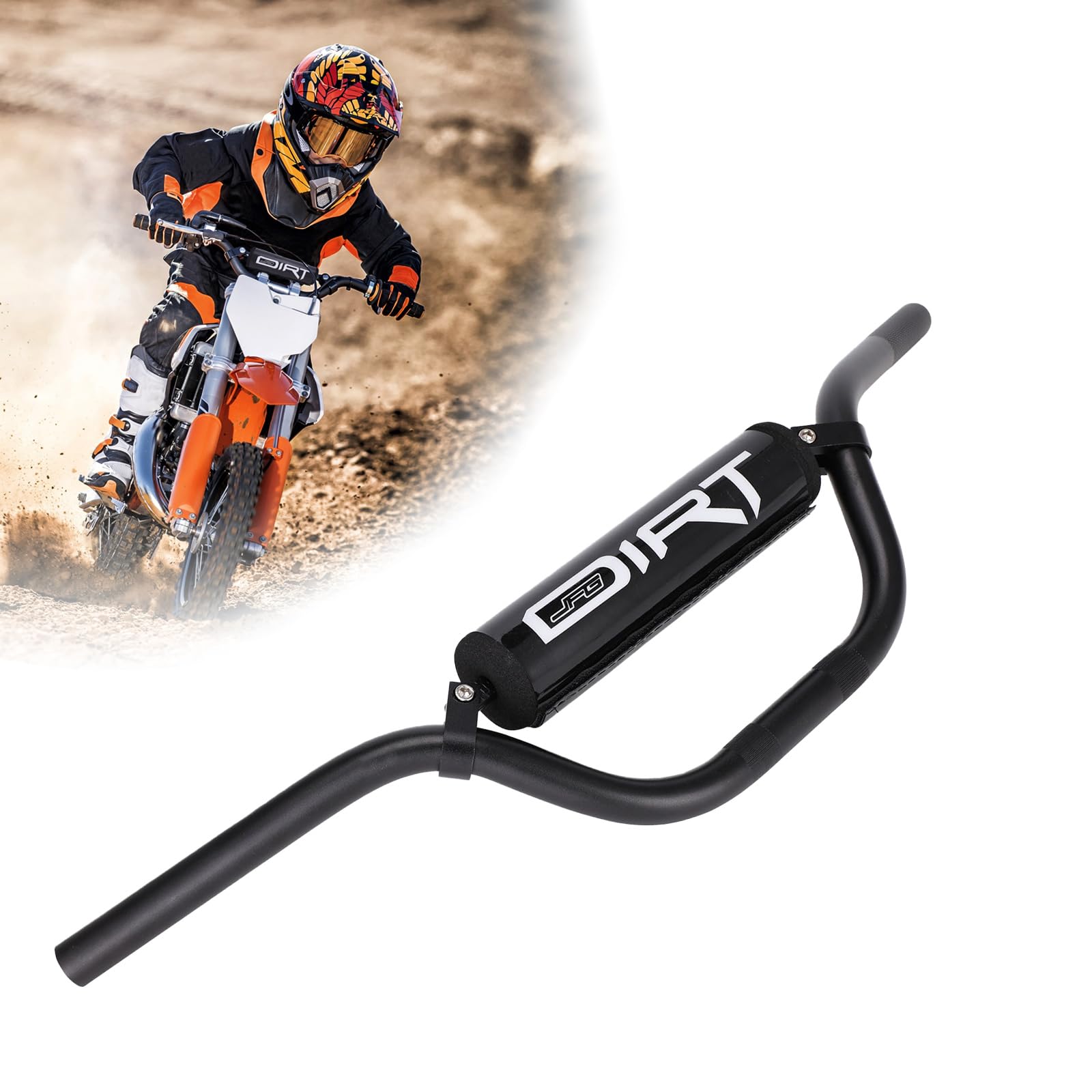 IUVWISN Pit Bike Lenker 22mm 7/8" Kinder Motocross Lenker mit Form Pad Universal für Kinder Elektro-Dirtbike 49-110ccm SX TC CRF YZ KX KLX ATV von IUVWISN