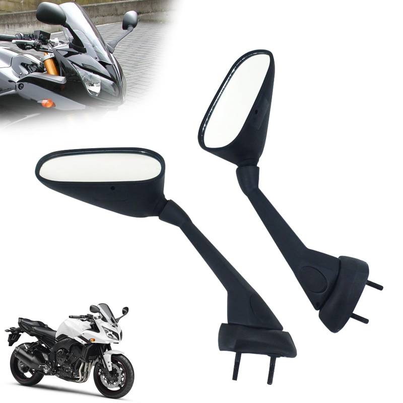 IUVWISN Motorradspiegel Rückansicht Seitenspiegel Integrierter Spiegel für FZ1 FAZER 2007-2013 Sport Bike von IUVWISN