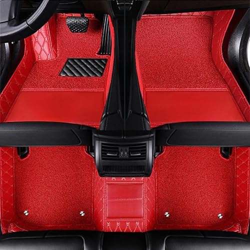 Leder Auto Fussmatten, für Mini Cooper 3 Portes F56 2014-2023 Nach Maß Allwetterschutz Fussmatten Linkslenker Vorne und Hinten Automatten Set,C-normal von IUYTGTR